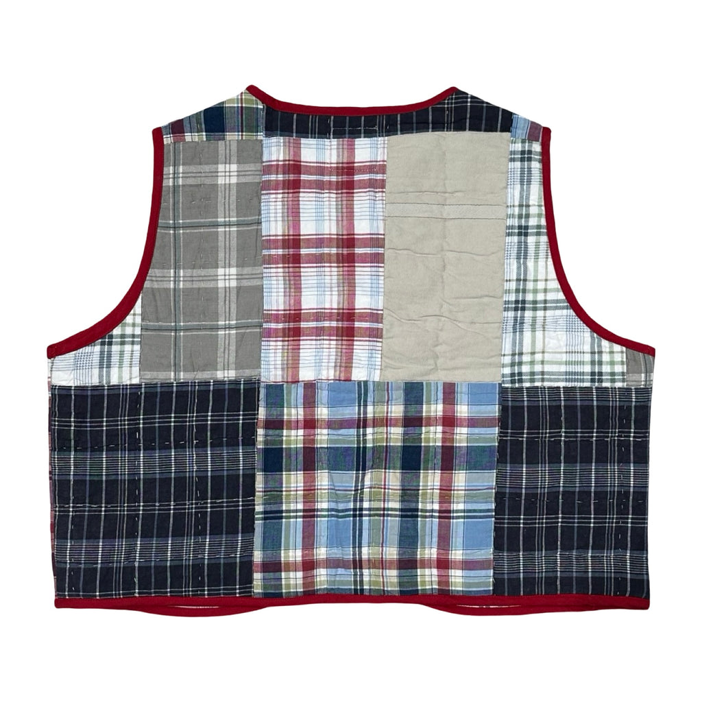 Flannel Patchwork Quilted Vest Reworks