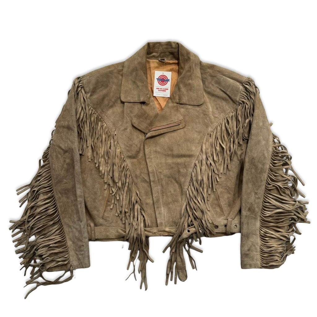 Cropped Medium Suede Fringe Jacket