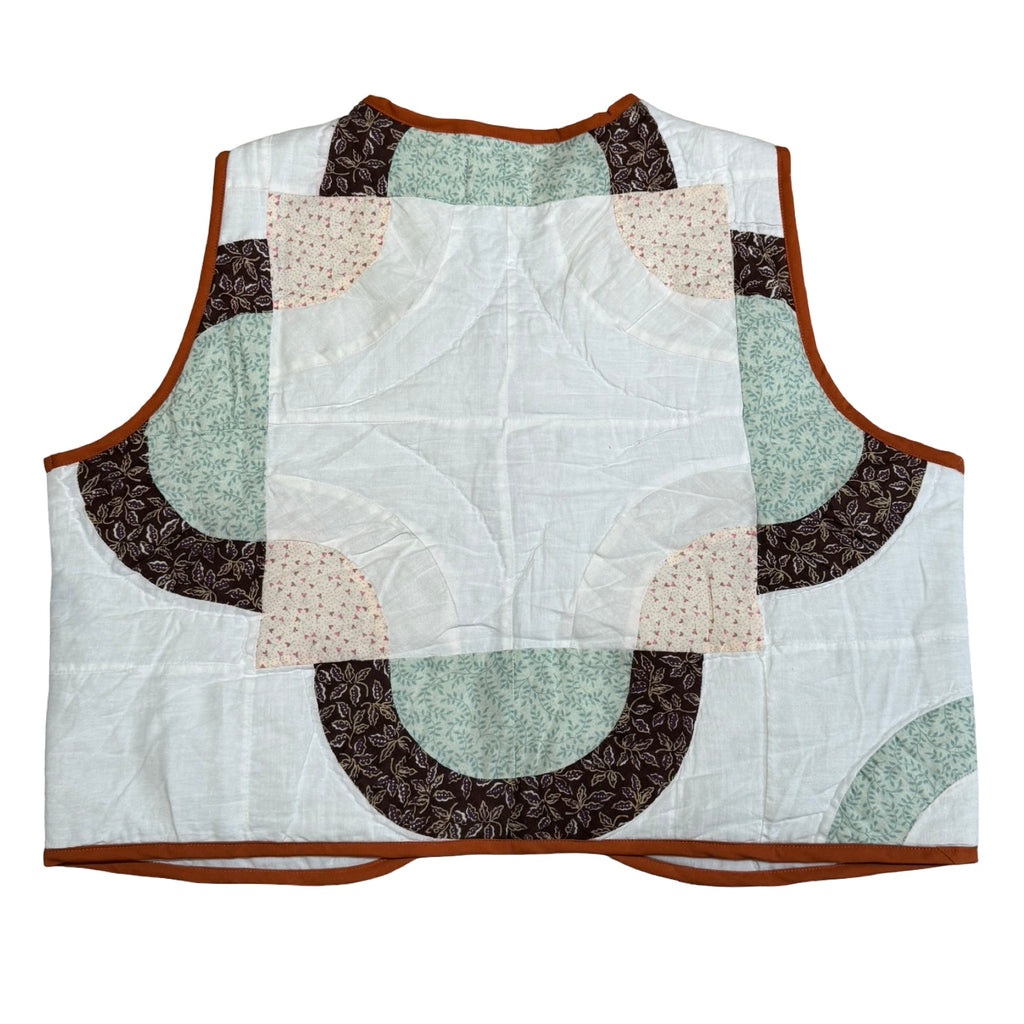 Soft Geometric Arches Quilted Vest Reworks