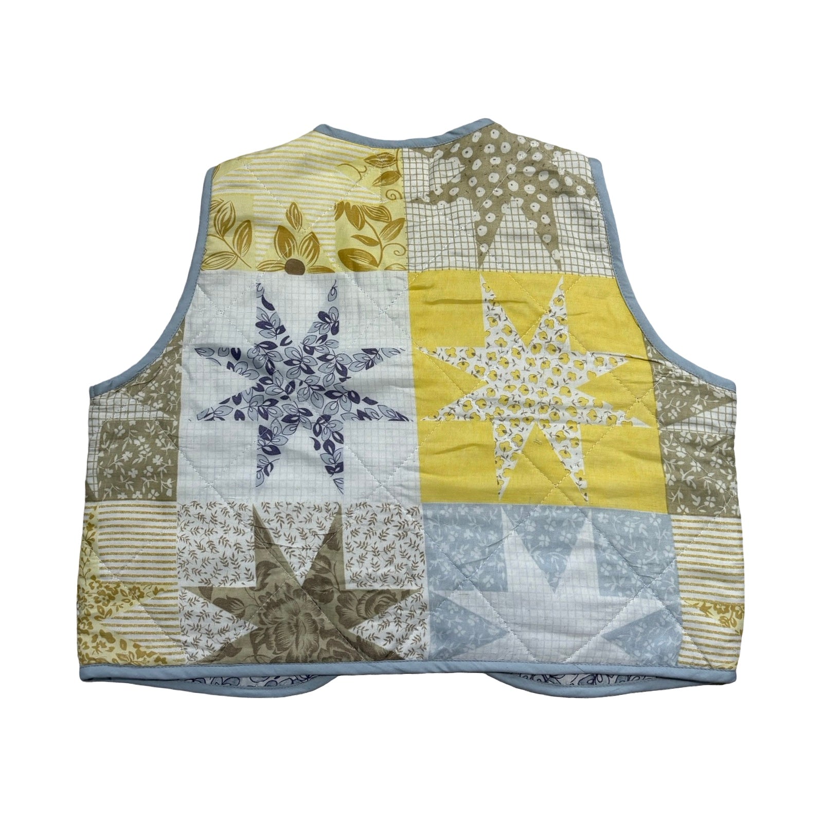 Bright Stars Small Quilted Vest Rework