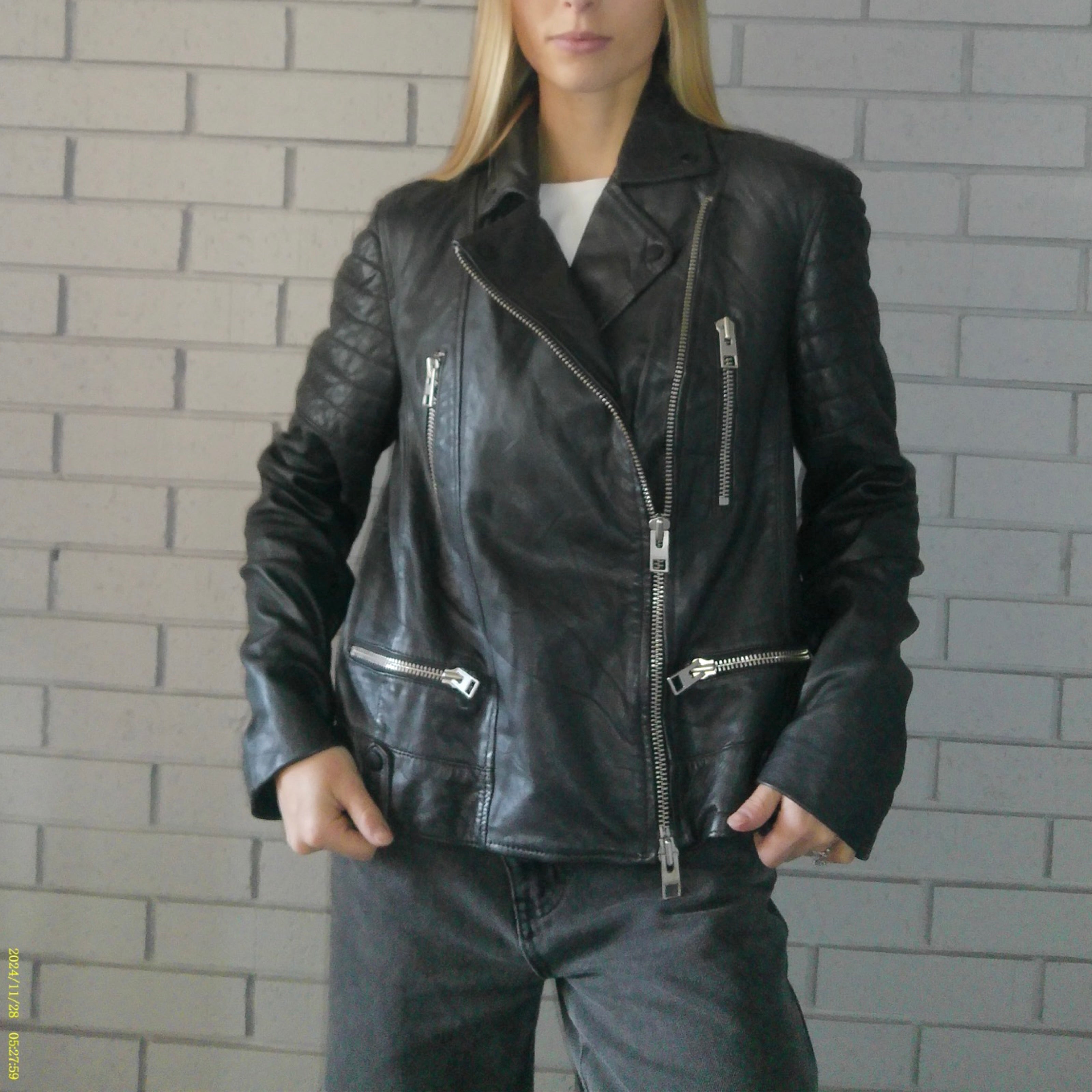 ALLSAINTS Large Leather Jacket