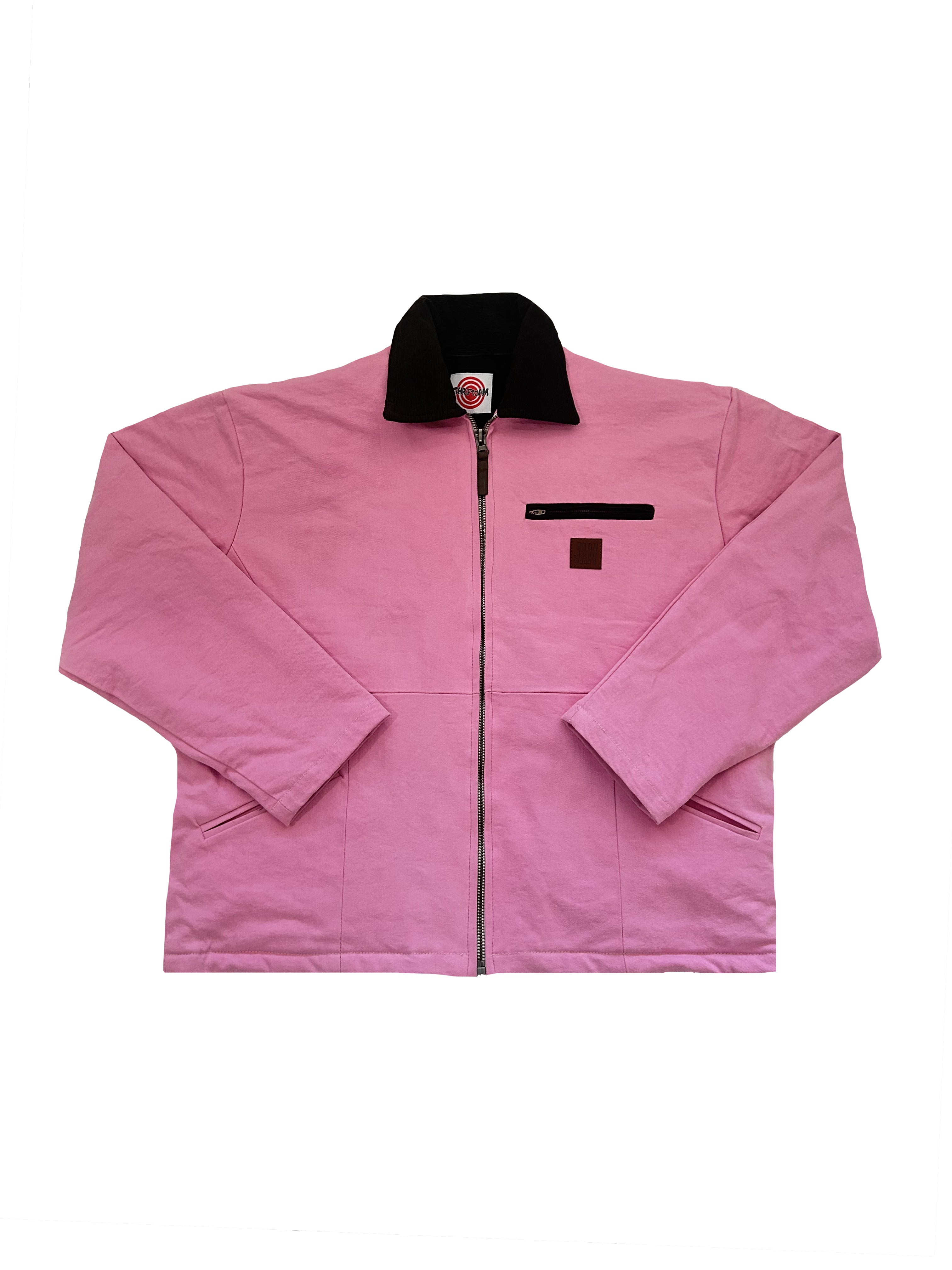 Pink Canvas Oversized Jacket