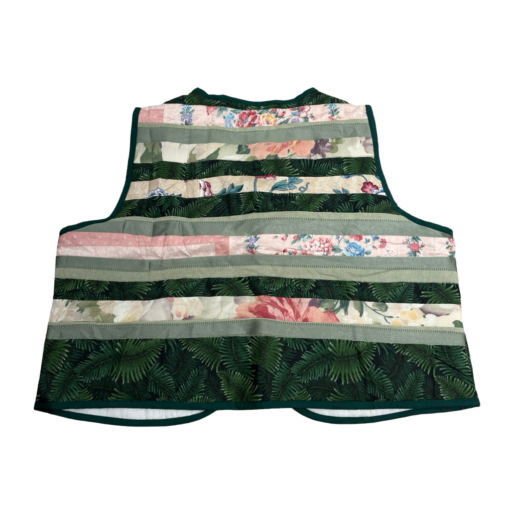 Florals & Pine Quilted Vest Reworks