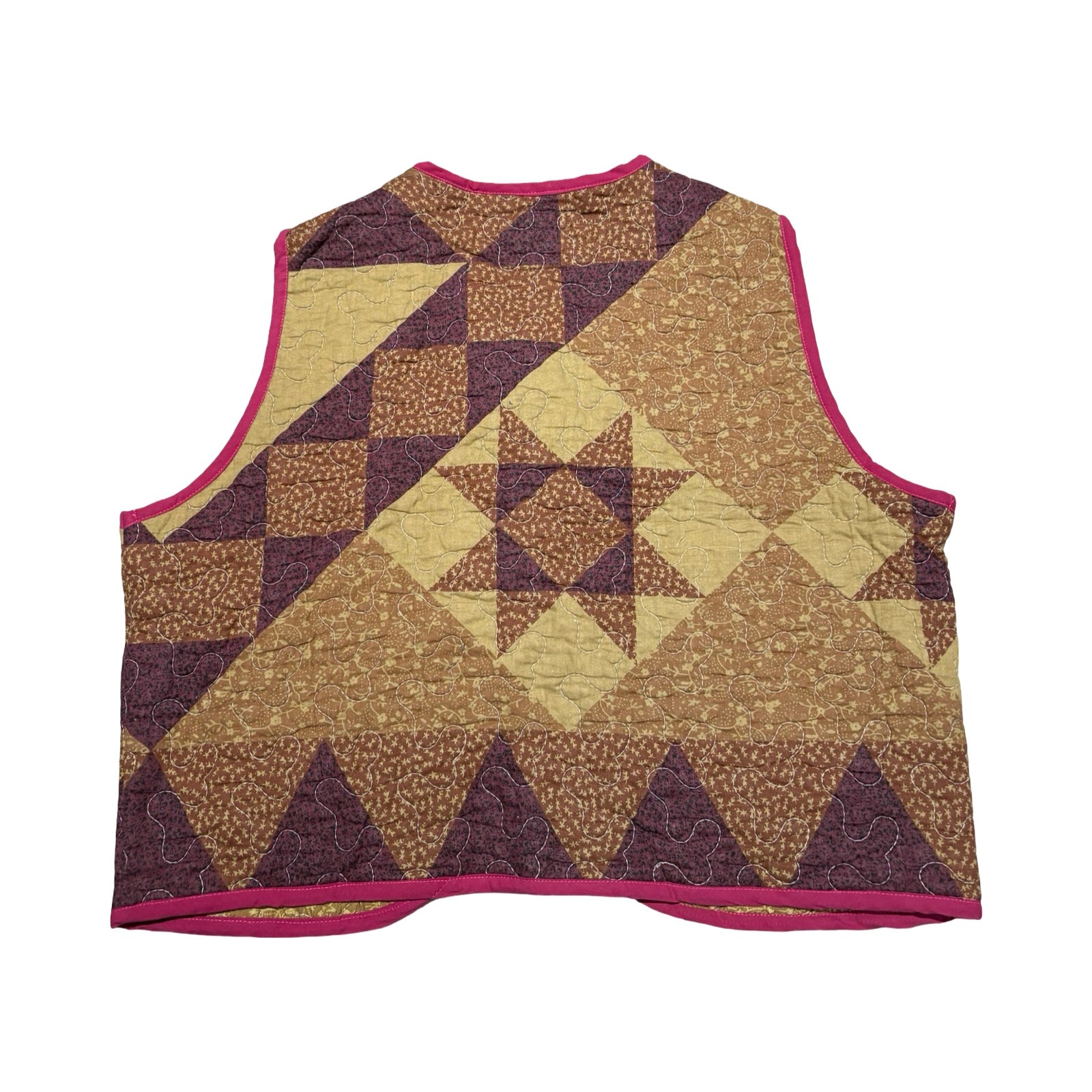 Purple & Gold Quilted Vest Reworks