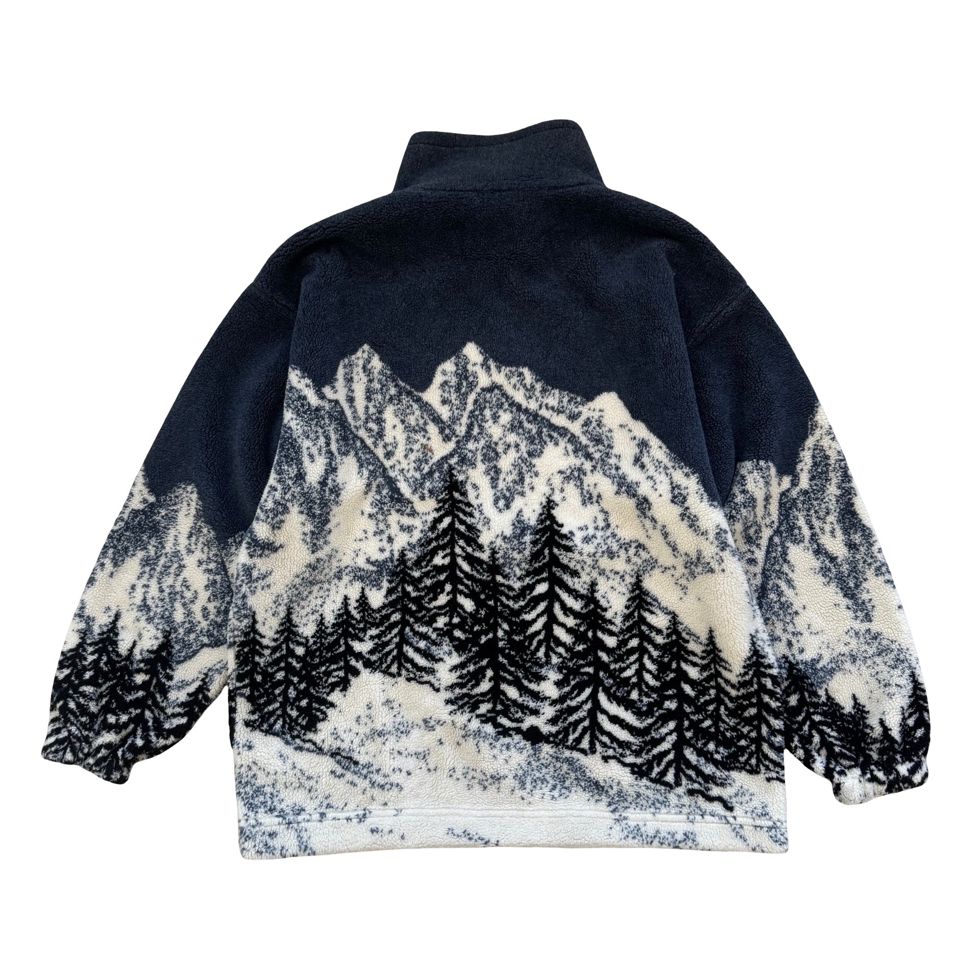 Everest Mountain & Forest Landscape Large Fleece