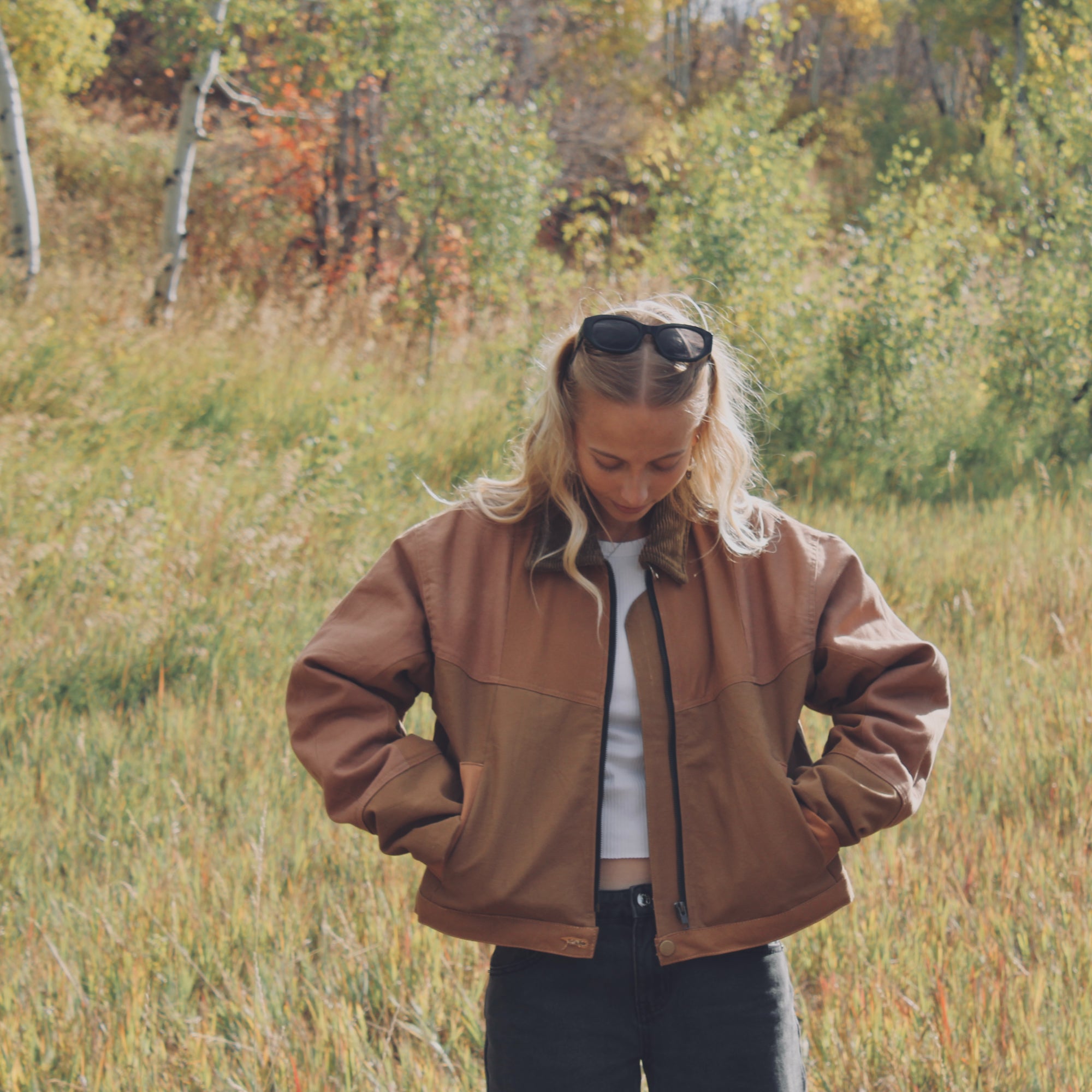 "THE CROP" Cropped Monochrome Patchwork Jackets