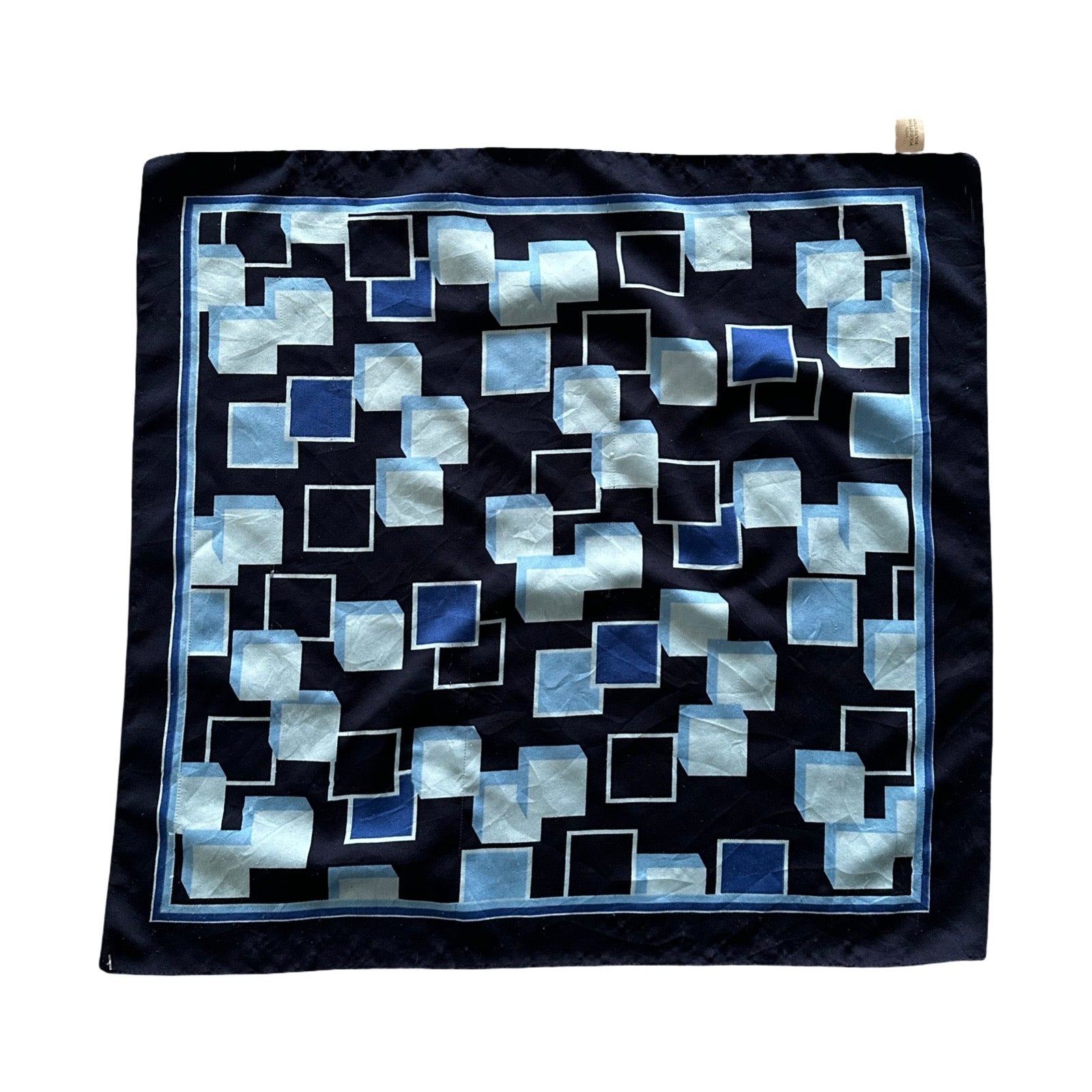 Black & Blue Geometric Bandana