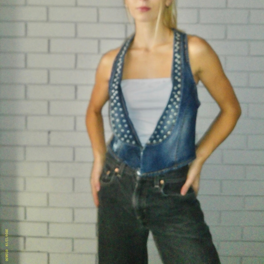 Stradiuarius Large Denim Vest