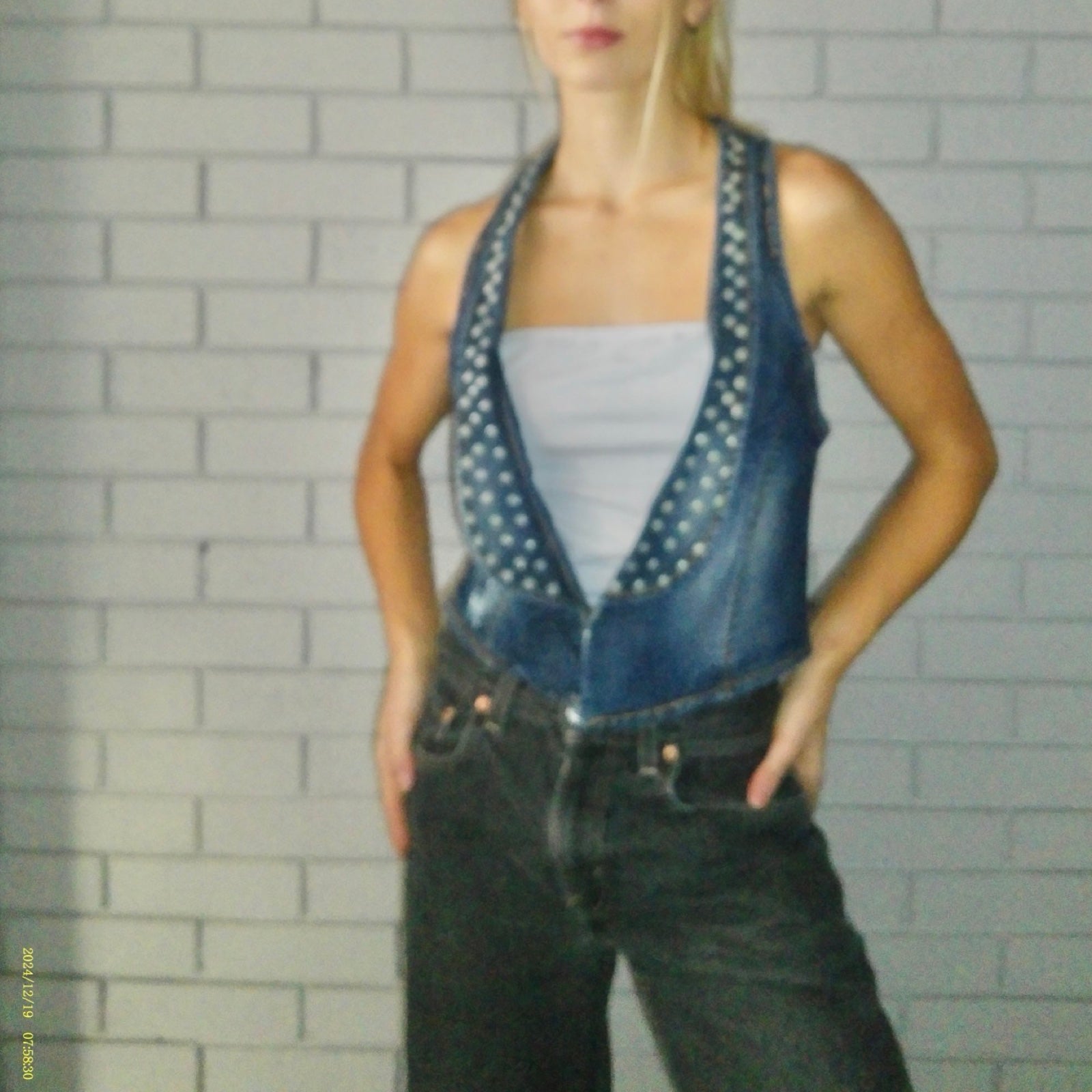 Stradiuarius Large Denim Vest
