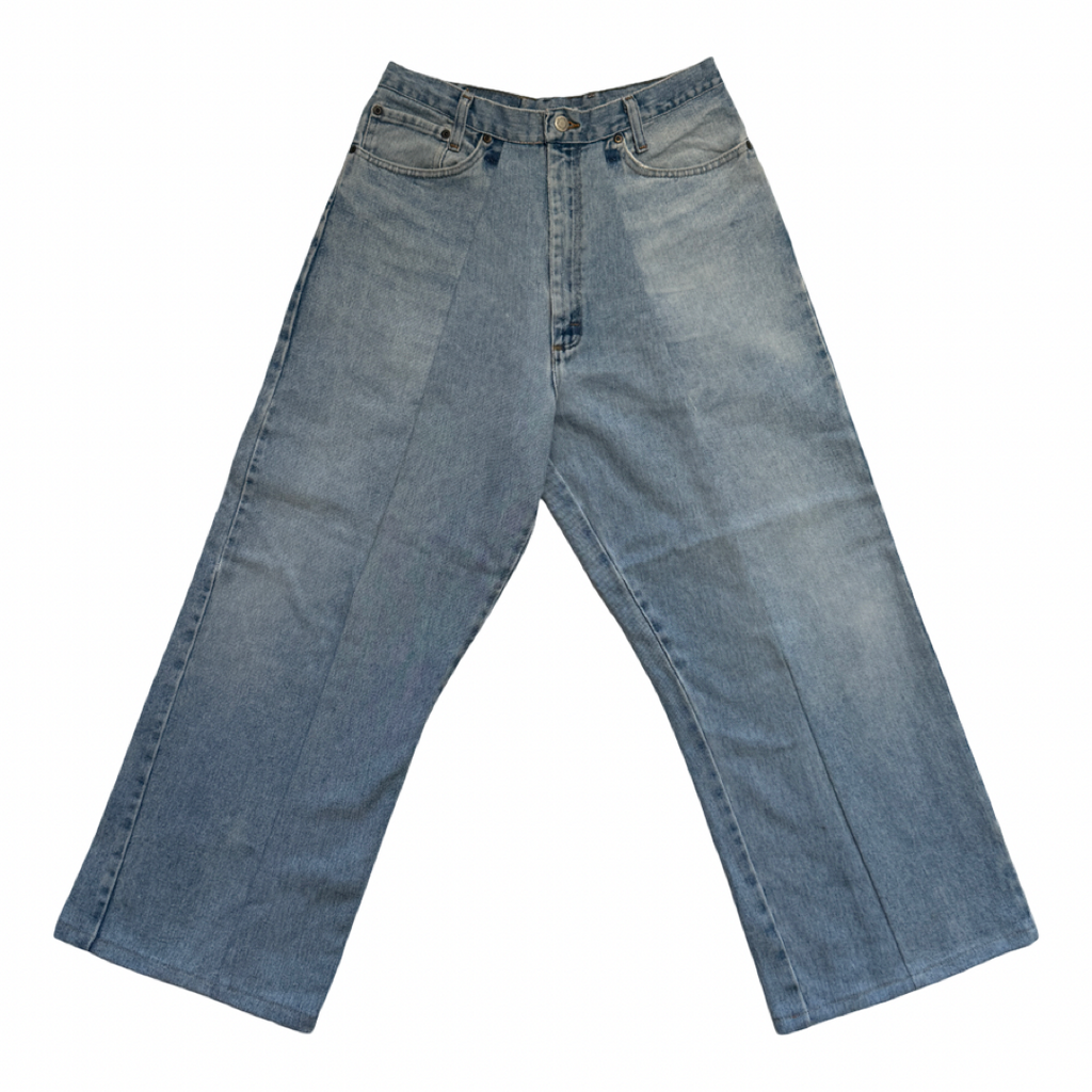 Split Seam Jeans - ThriftJam Reworked Denim Loose Leg Pants