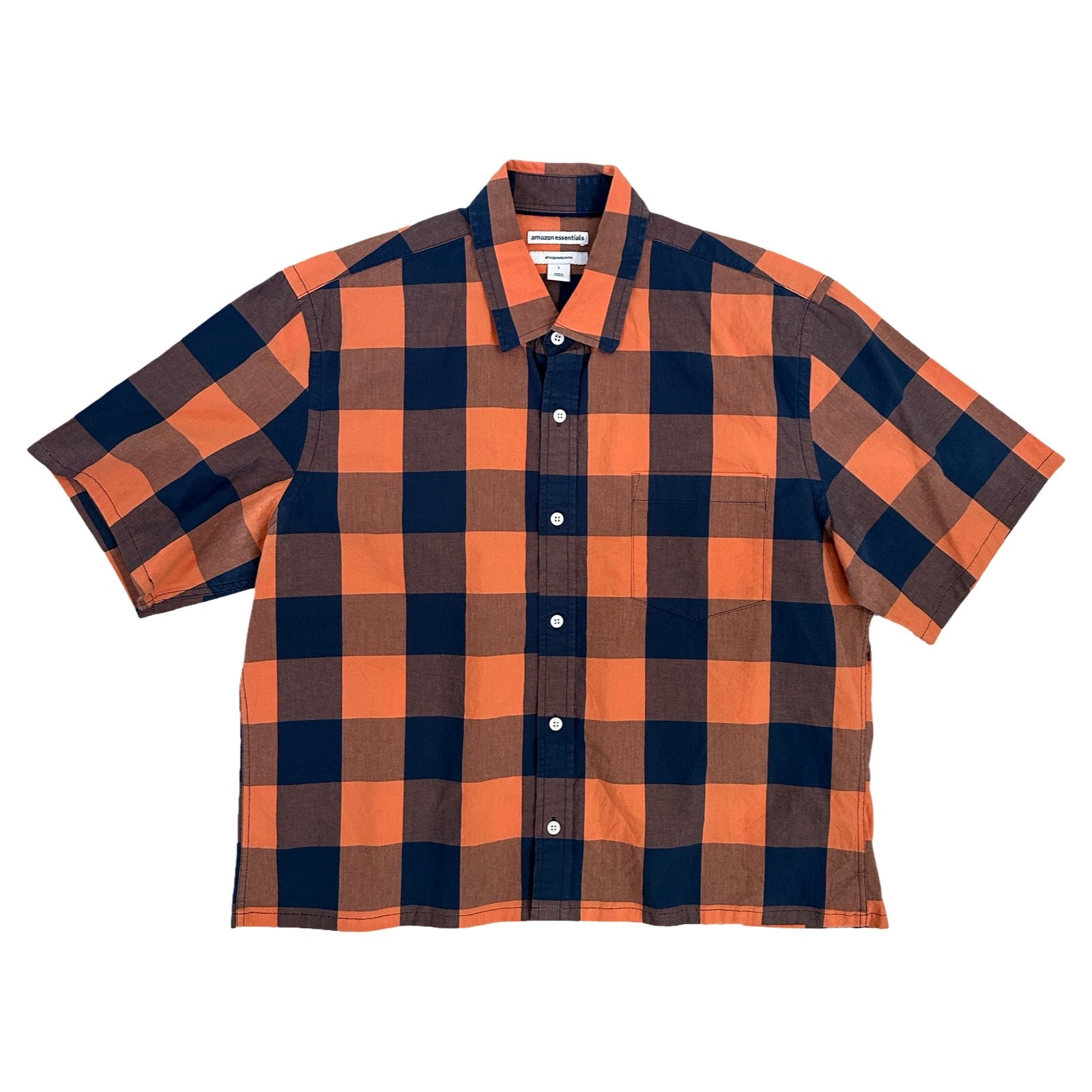 Boxy Waistline Cut Shirt - Warm Colorways