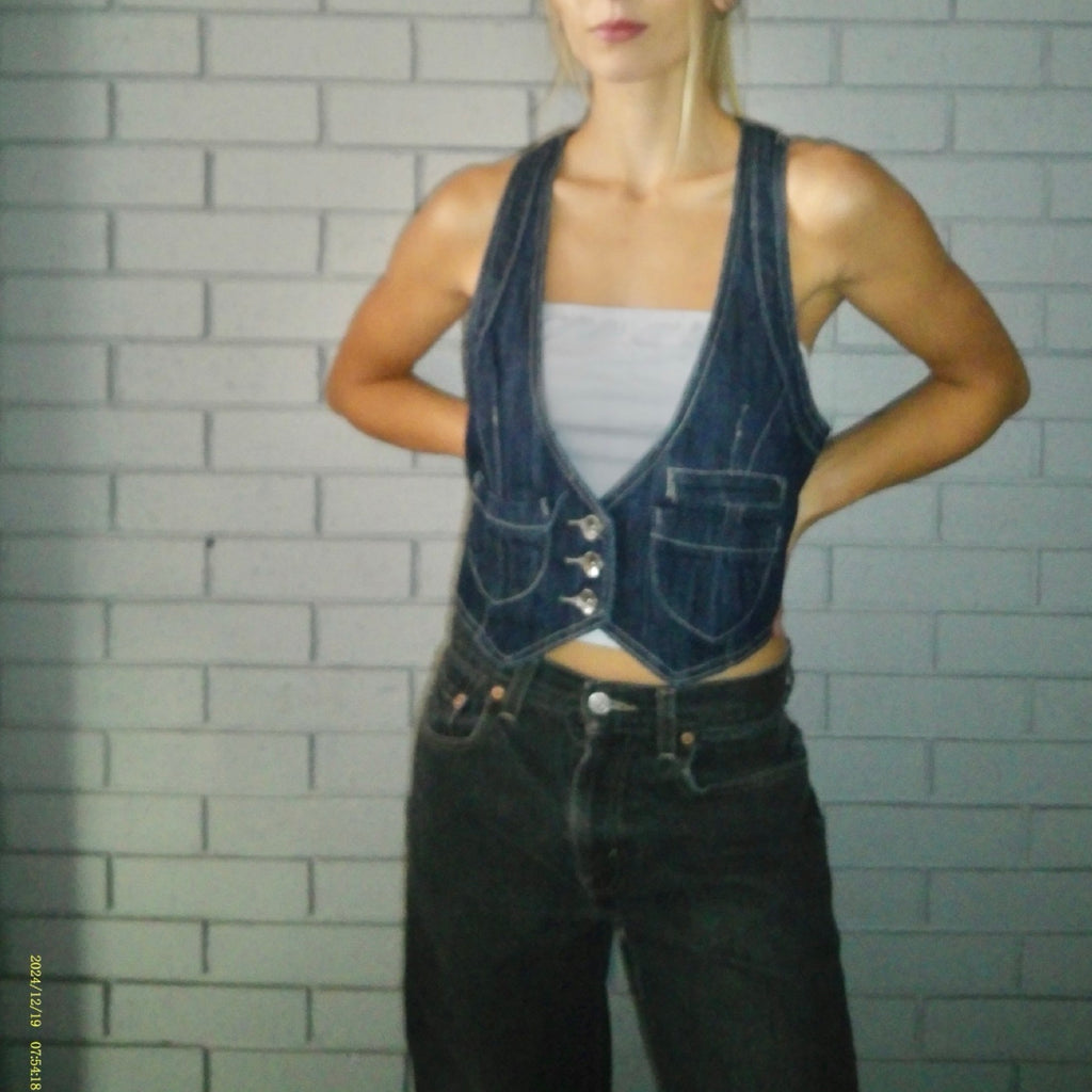 S.AC Medium Denim Vest