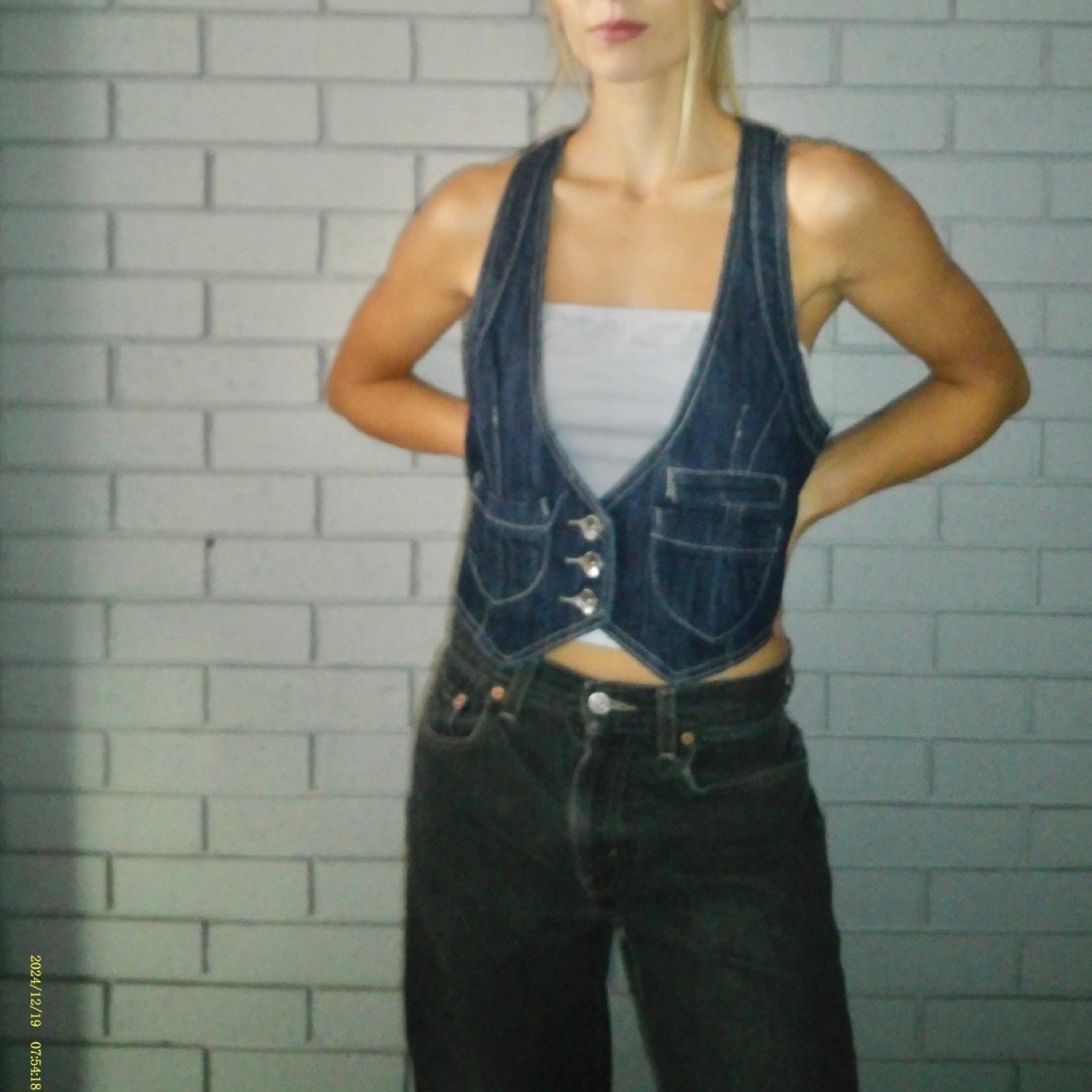 S.AC Medium Denim Vest
