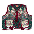 Vintage Florals Quilted Vest Reworks