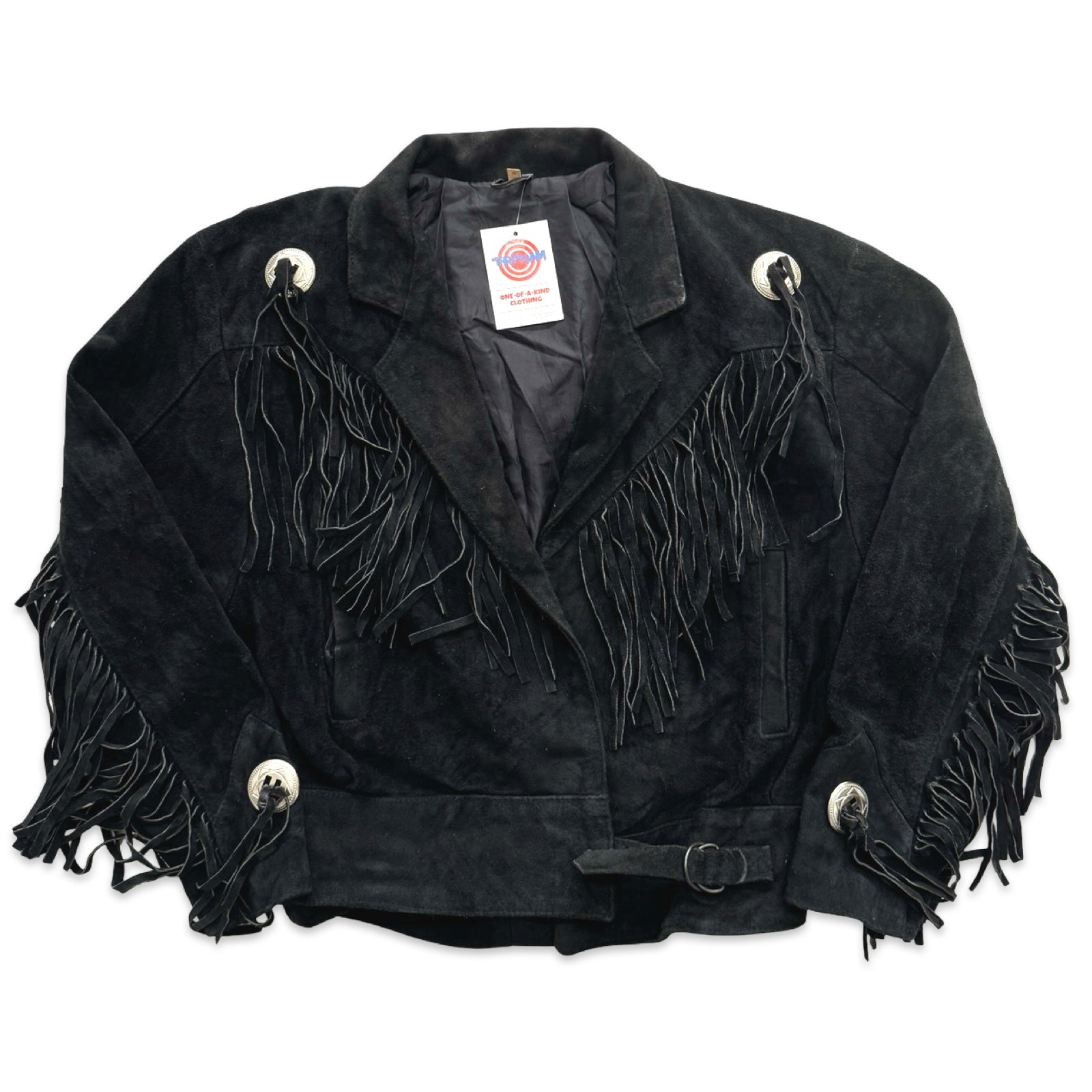 Black Small Suede Fringe Jacket