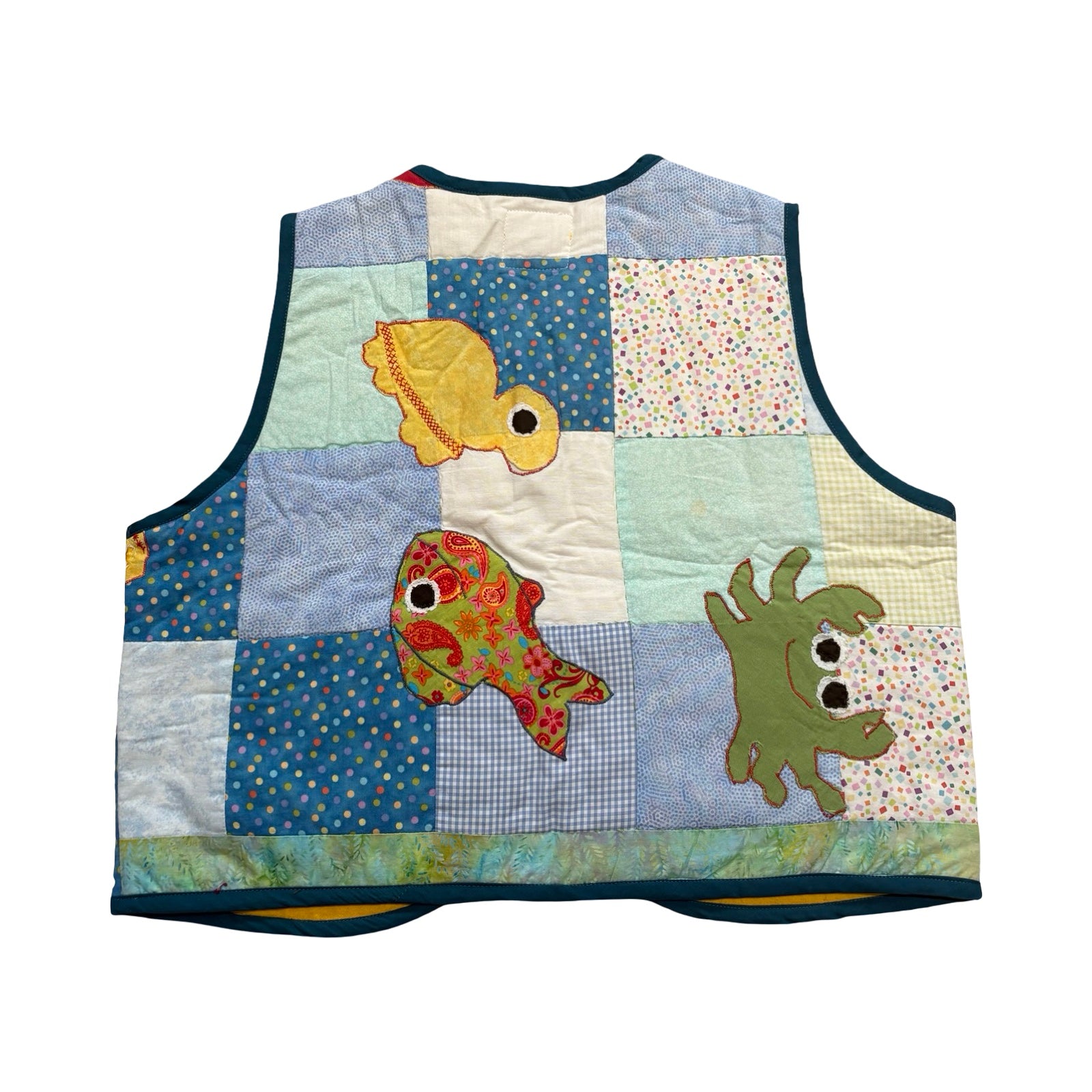 Guppies Small Quilted Vest Rework