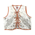 Sandy Desert Lace Medium Linen Tie Top Rework