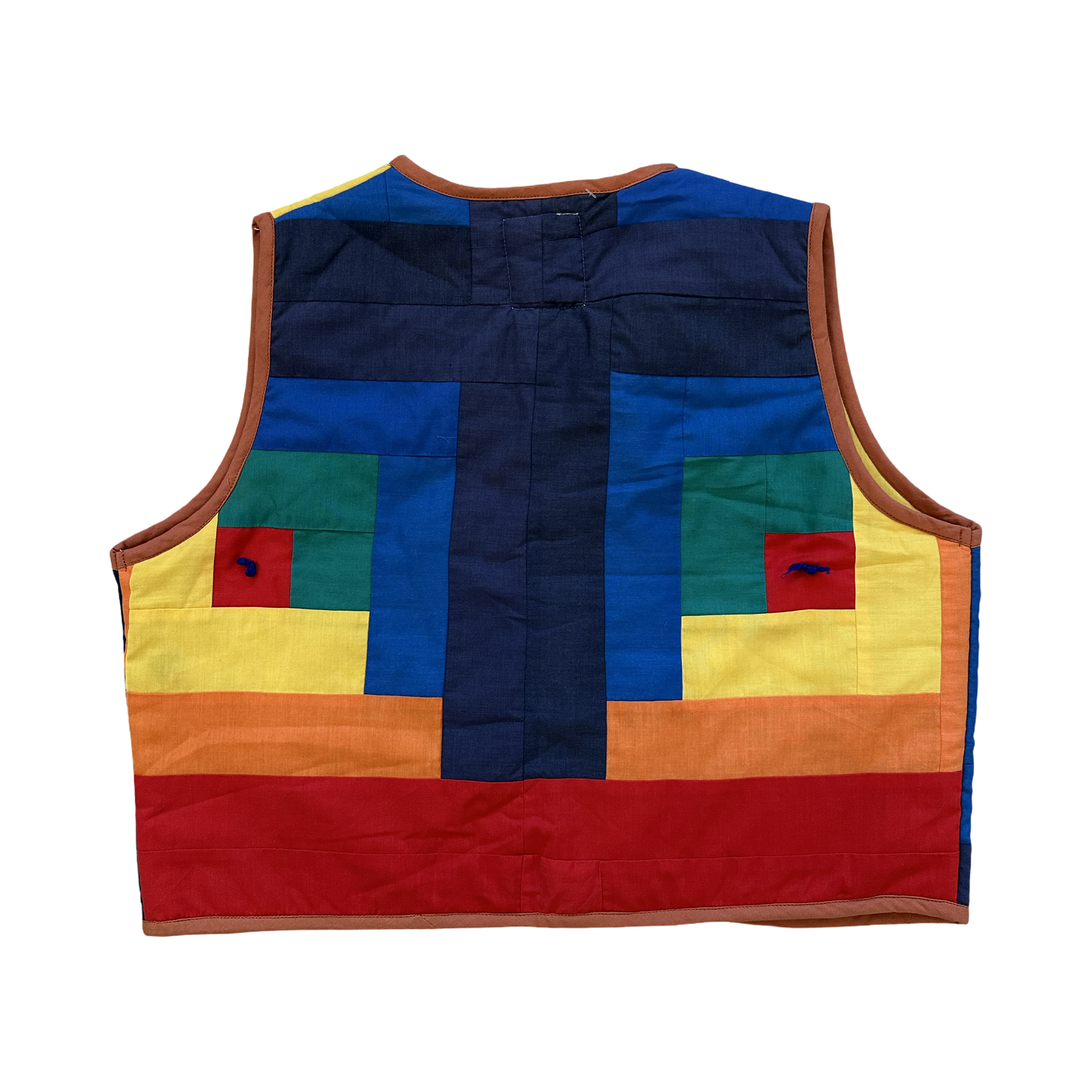 Rainbow XS Quilted Vest Rework