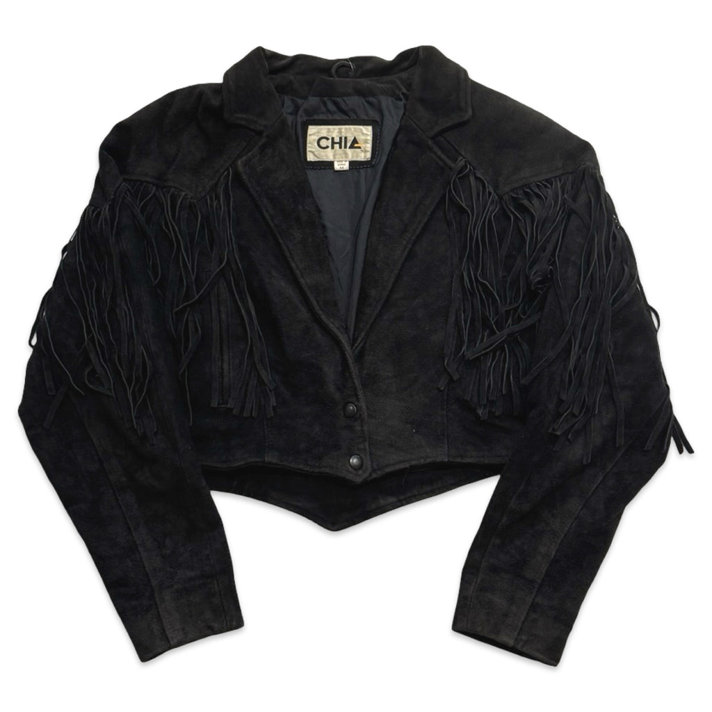 Chia Medium Suede Fringe Jacket