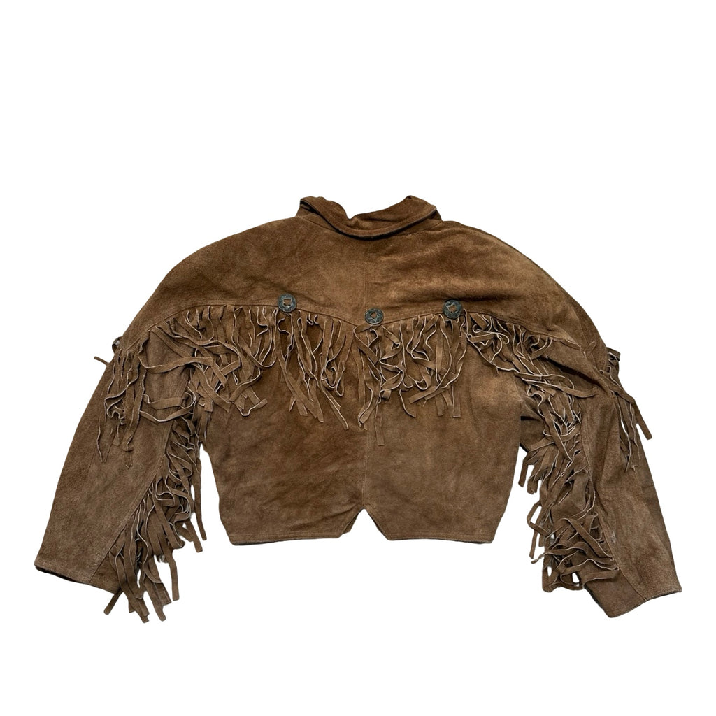 Brown Small Suede Fringe Jacket