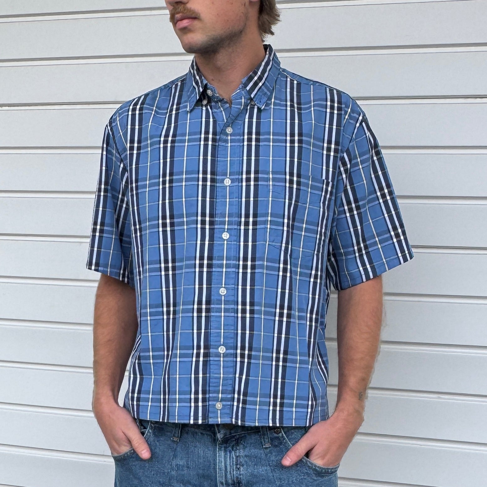 Boxy Waistline Cut Shirt - Neutral Colorways