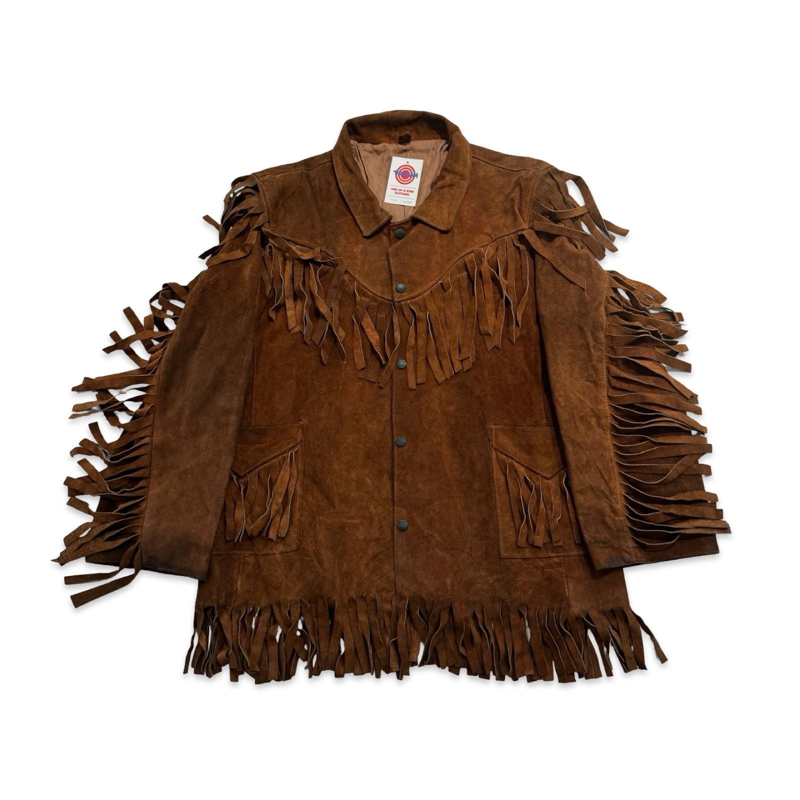 Copper Large Suede Fringe Jacket