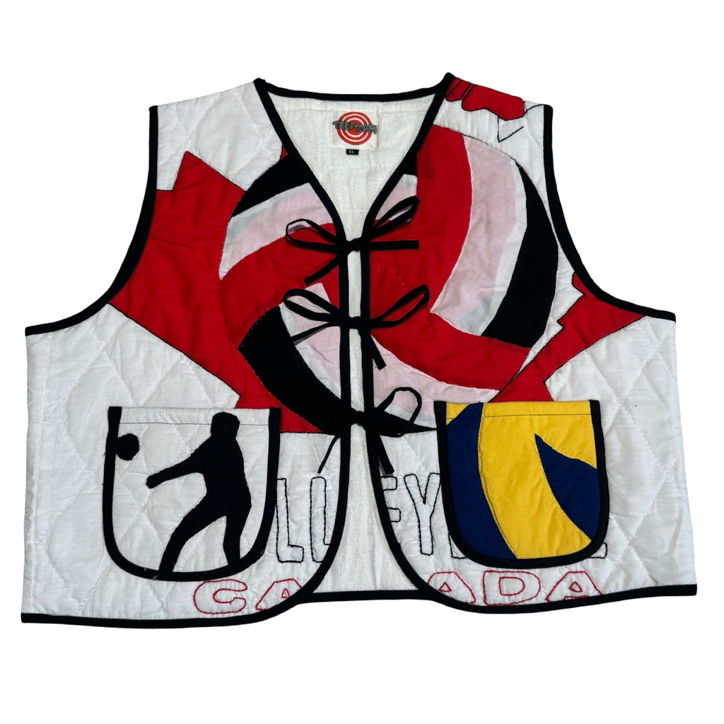 Volleyball Quilted Vest Reworks