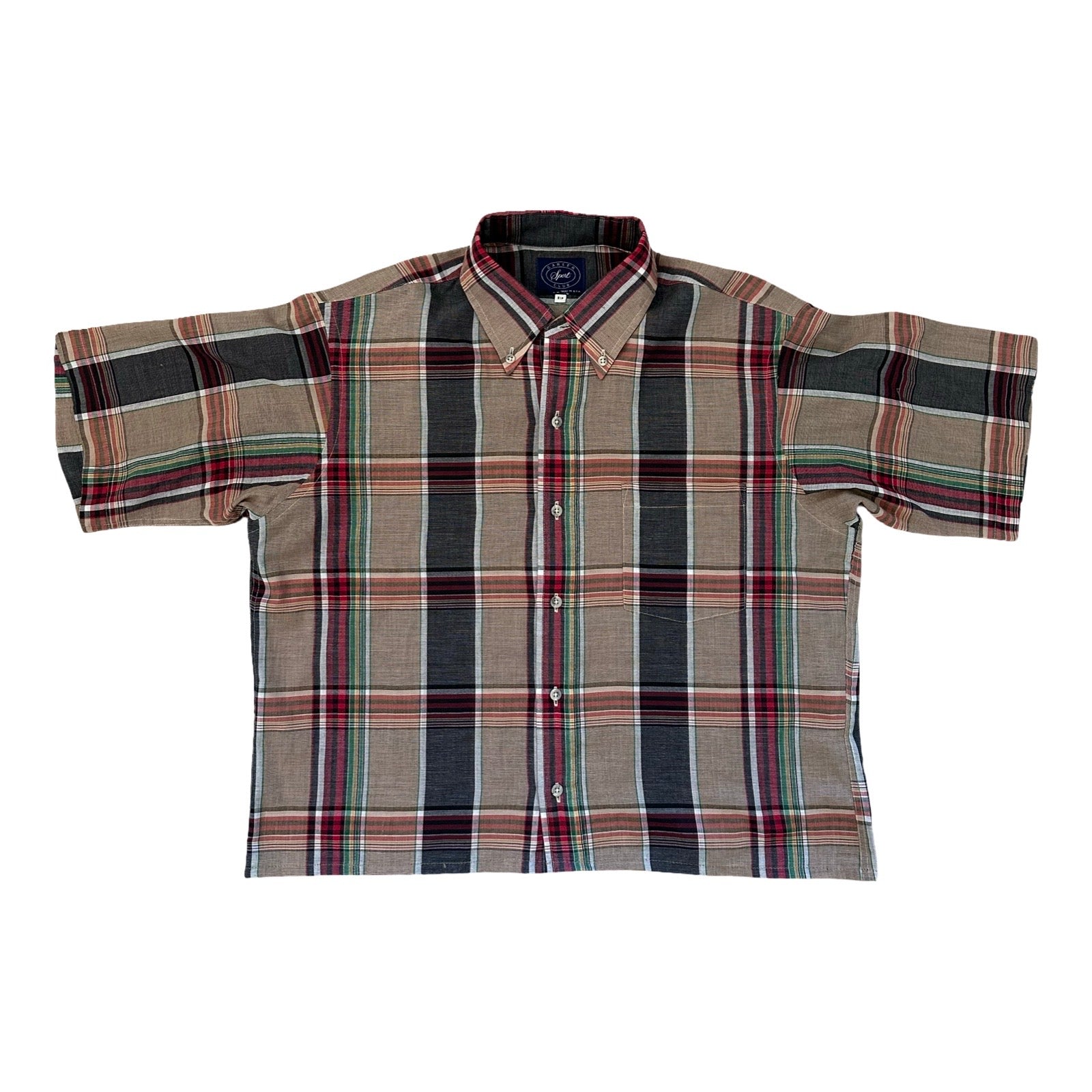 Boxy Waistline Cut Shirt - Warm Colorways