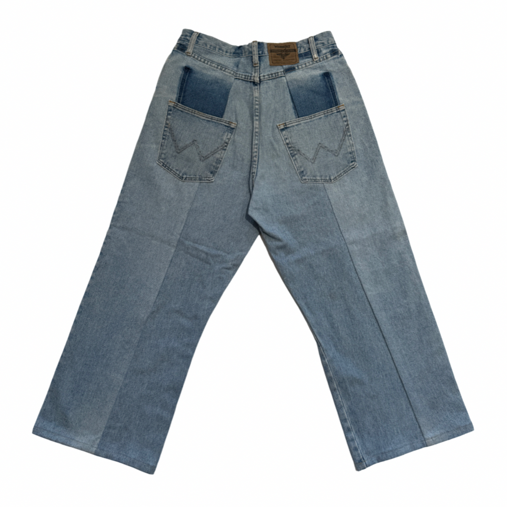 Split Seam Jeans - ThriftJam Reworked Denim Loose Leg Pants