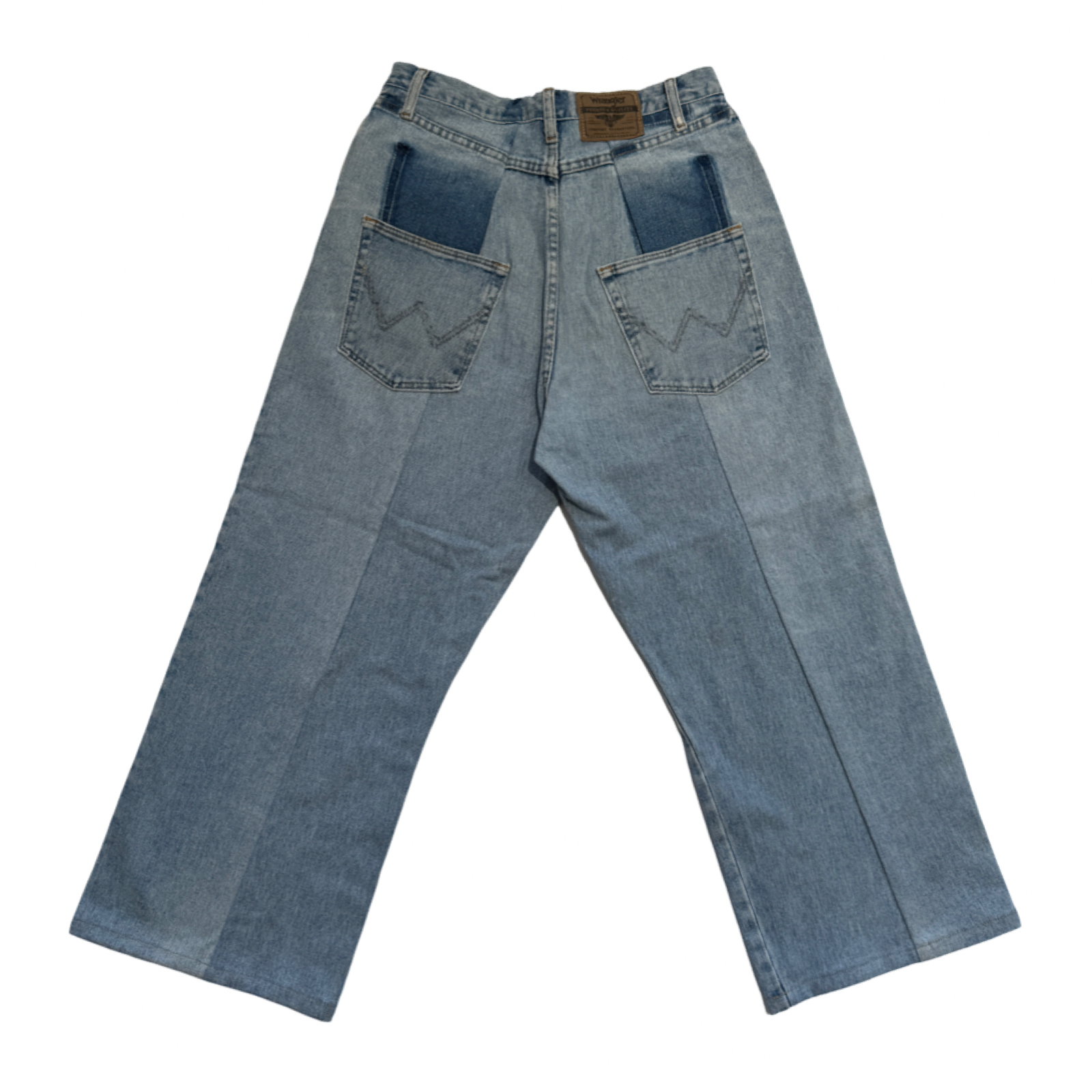 Split Seam Jeans - ThriftJam Reworked Denim Loose Leg Pants
