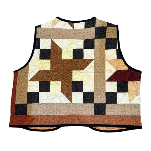 Autumn Patchwork Quilted Vest Reworks