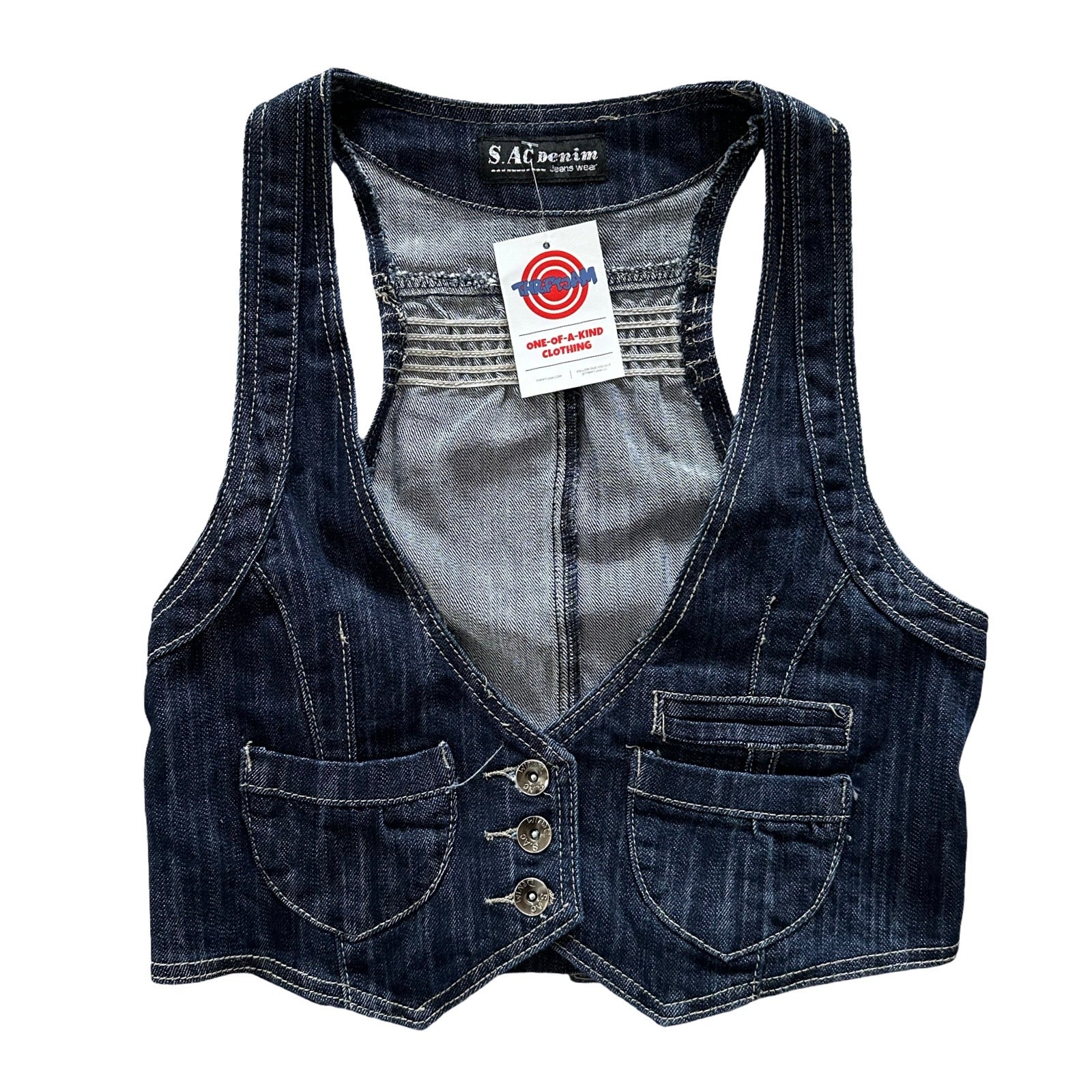 S.AC Medium Denim Vest