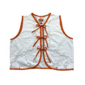 Orange & Lace XS Linen Tie Top Rework