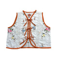 Laced in Florals XS Linen Tie Top Rework