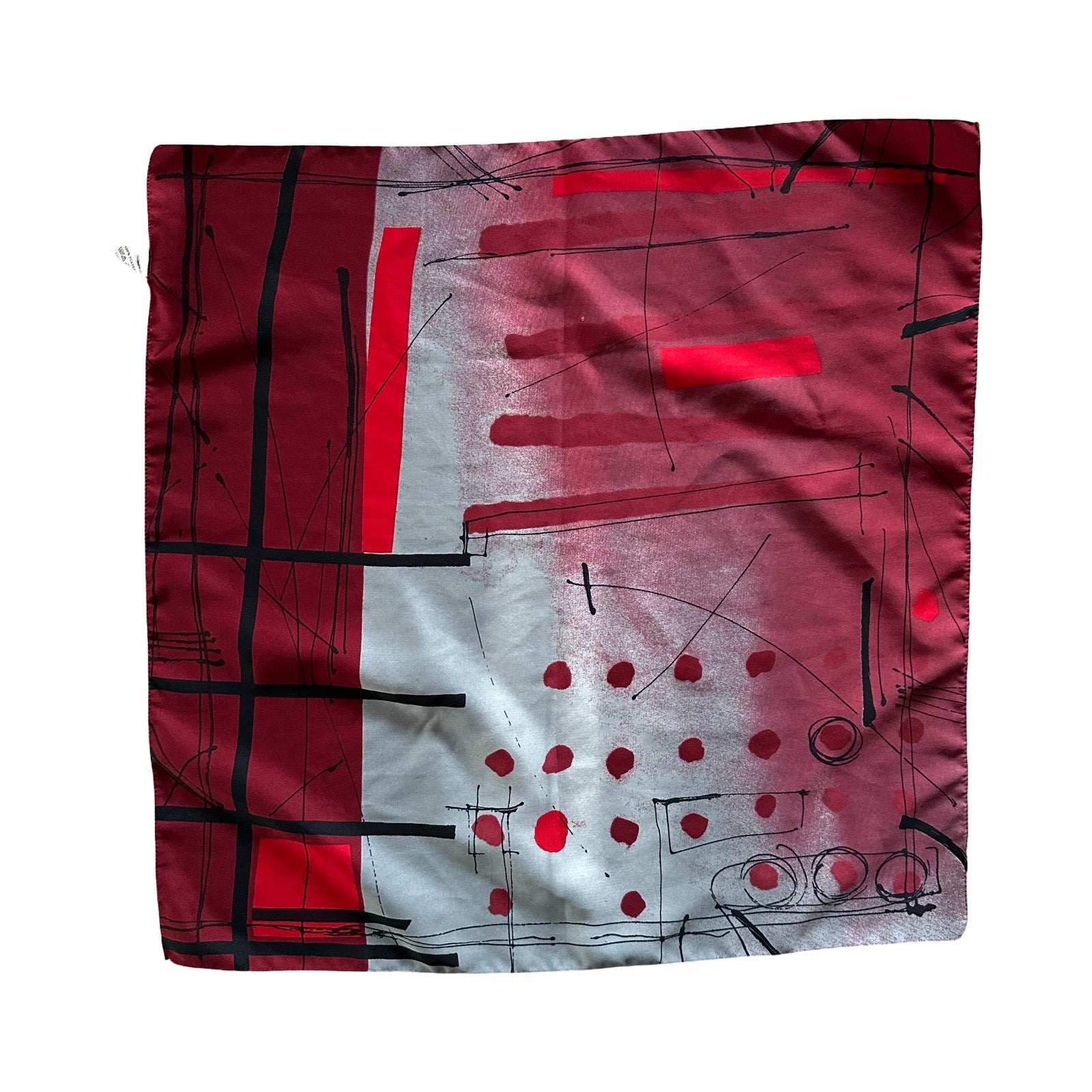 Red Abstract Bandana