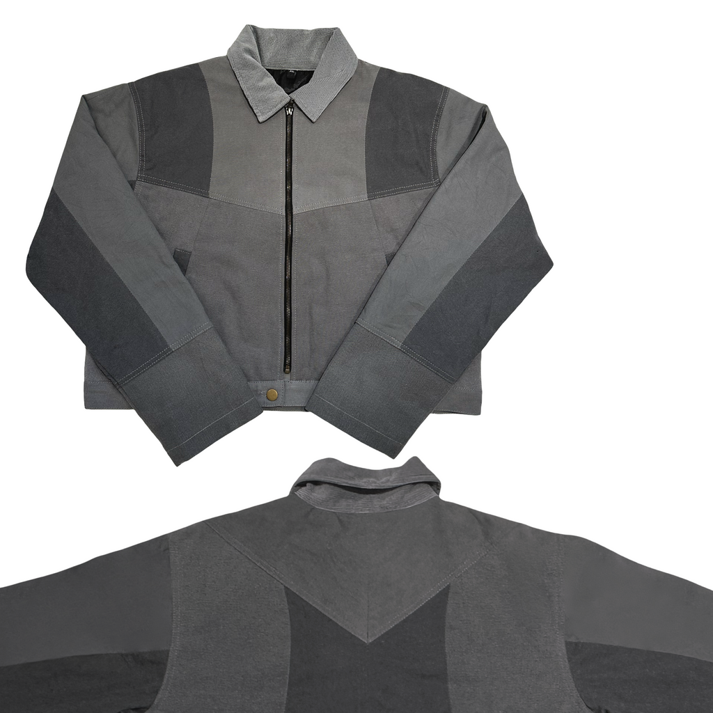 "THE CROP" Cropped Monochrome Patchwork Jackets