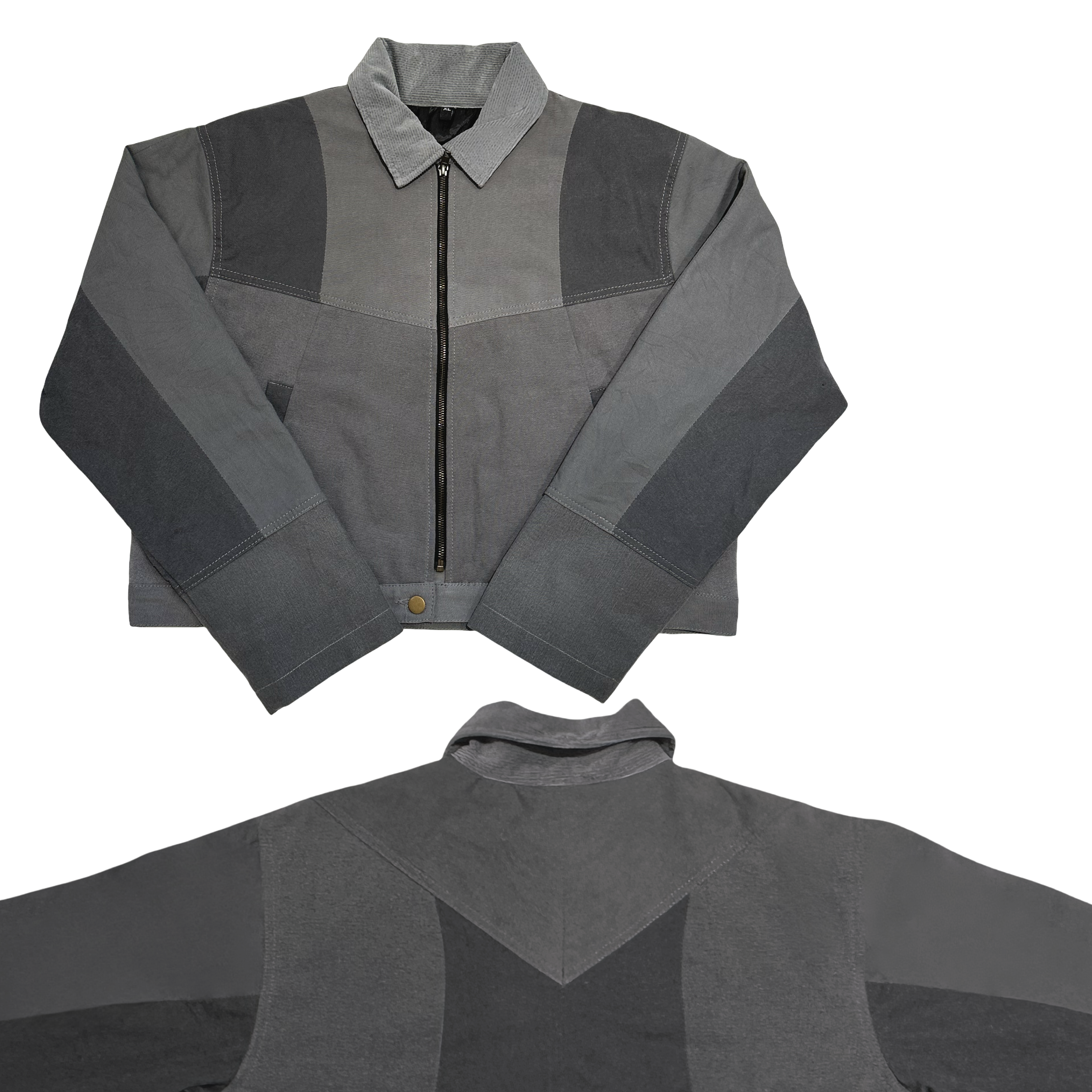 "THE CROP" Cropped Monochrome Patchwork Jackets