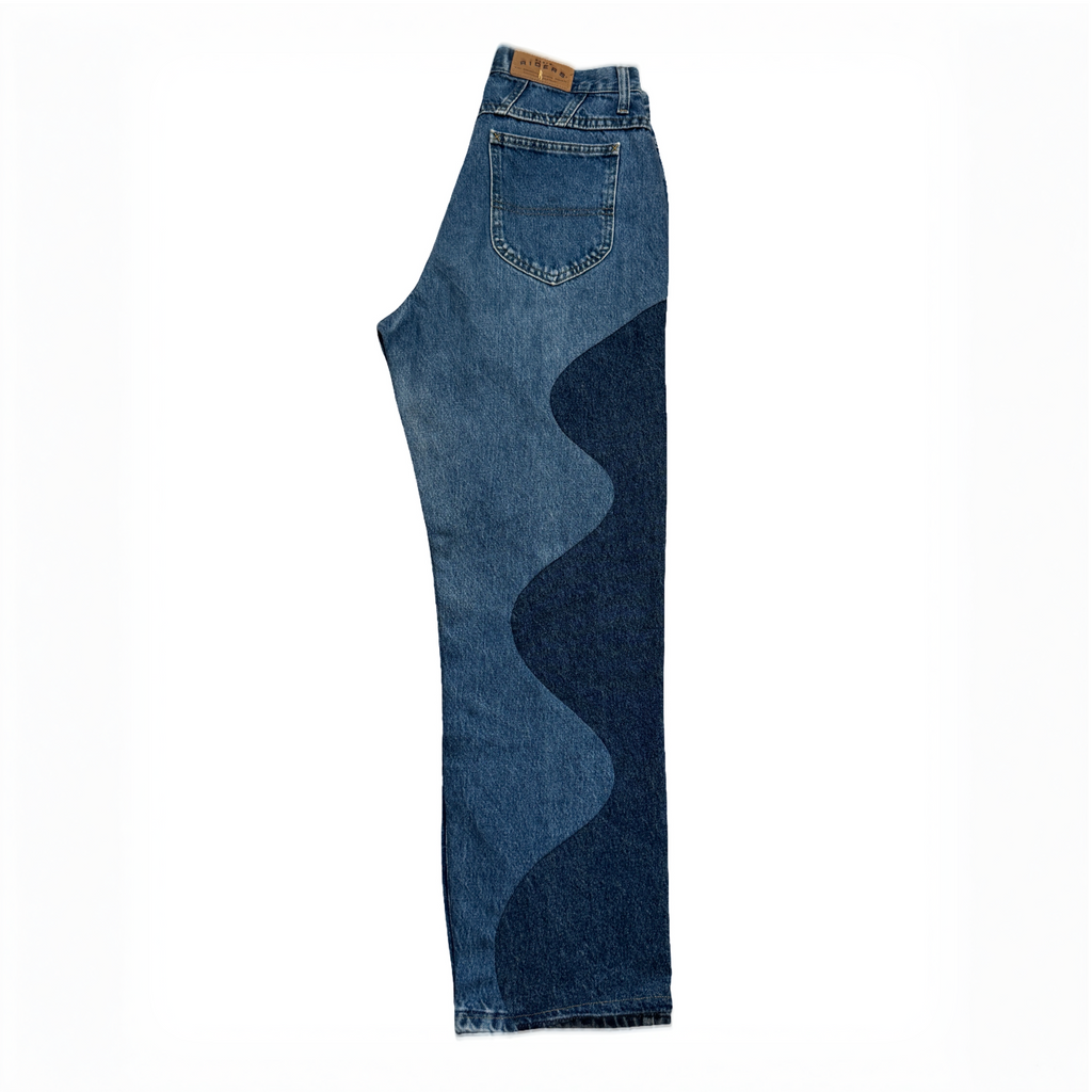 Wavecut Jeans - ThriftJam Reworked Denim Straight Leg Pants