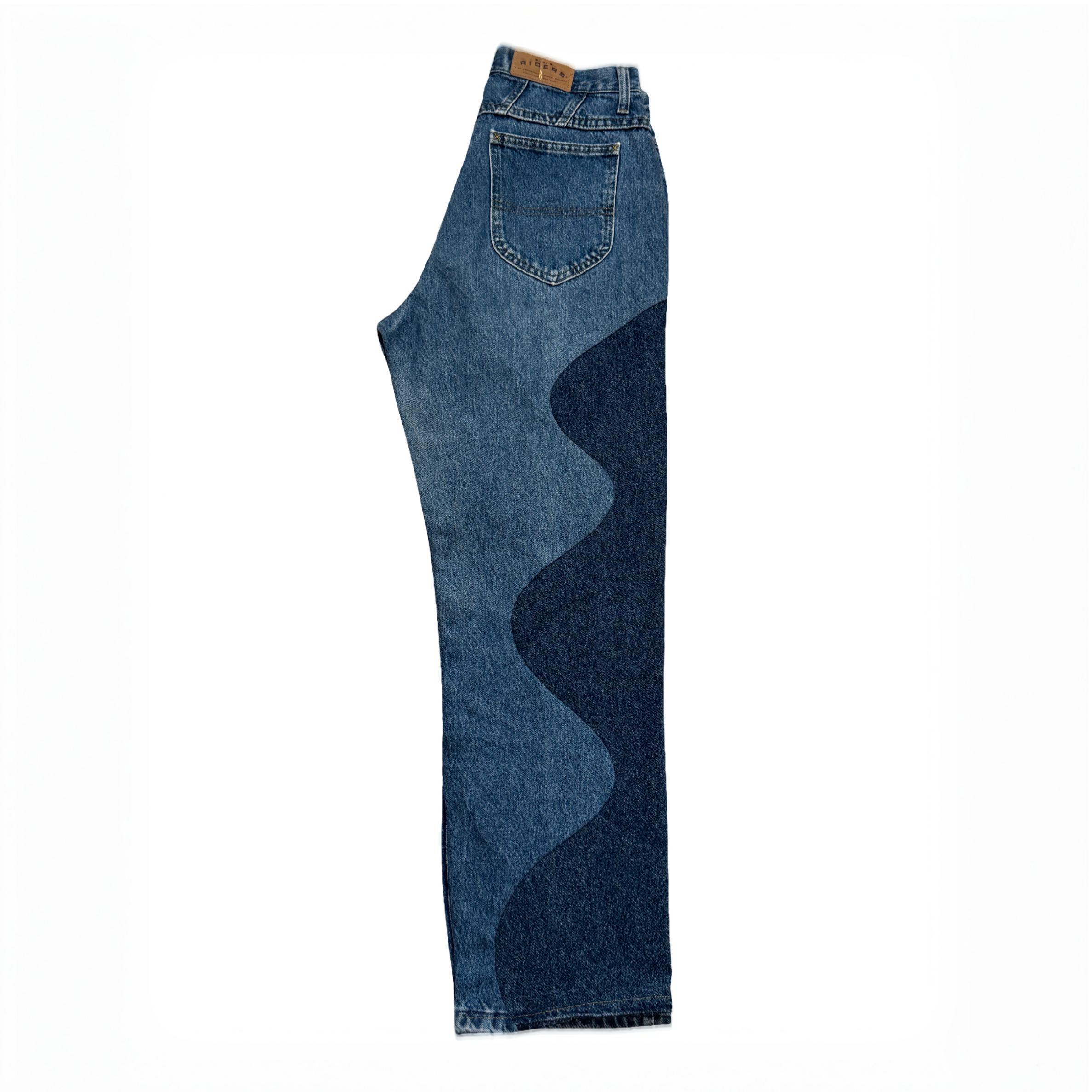 Wavecut Jeans - ThriftJam Reworked Denim Straight Leg Pants