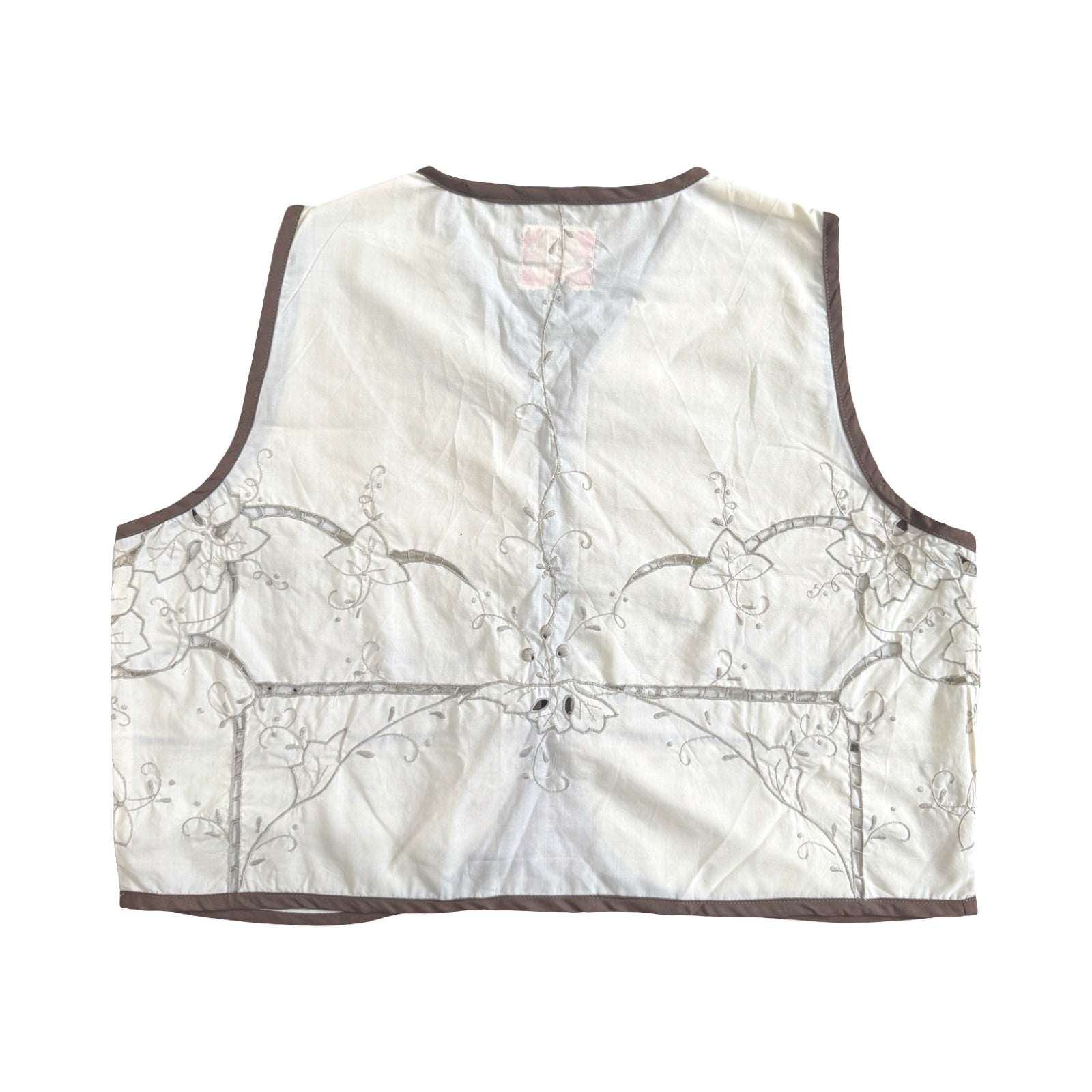 Ivory Garden Large Linen Tie Top Rework