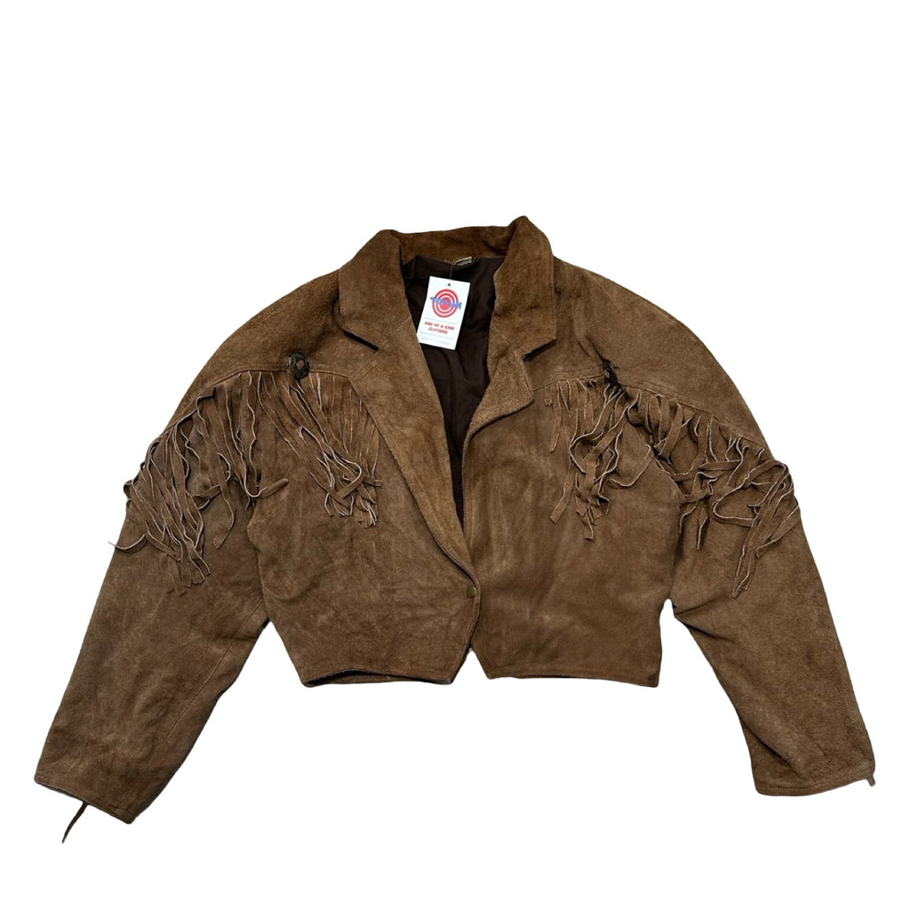 Brown Small Suede Fringe Jacket