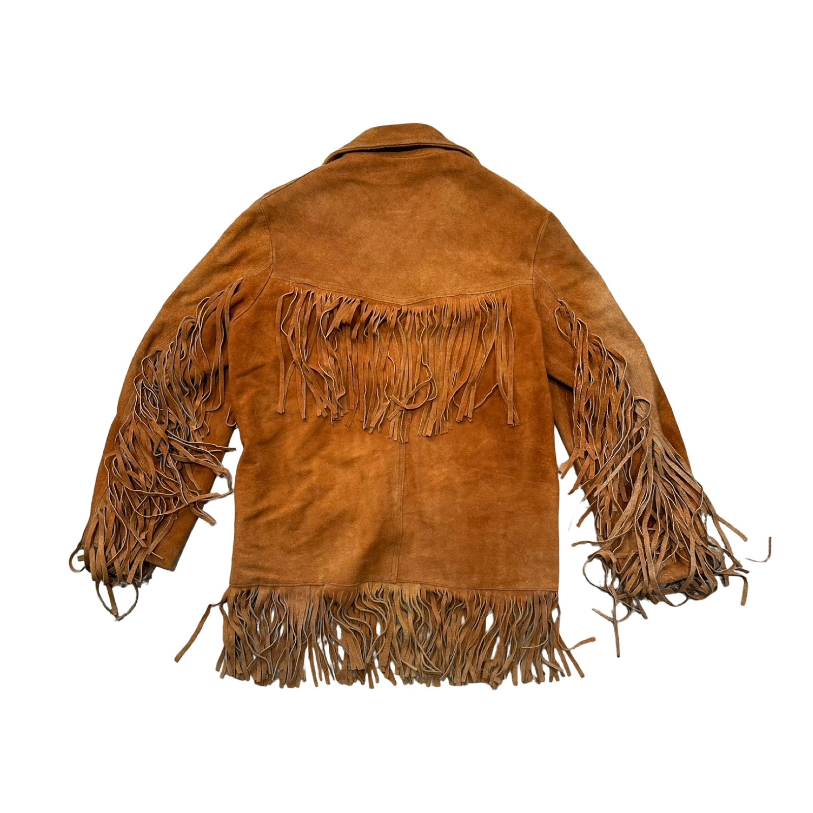 Orange Small Suede Fringe Jacket