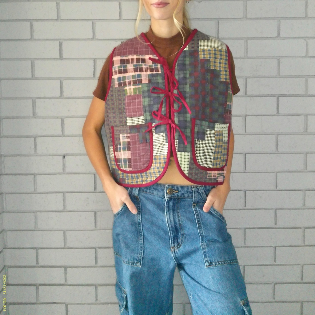 70's Flannels Quilted Vest Reworks