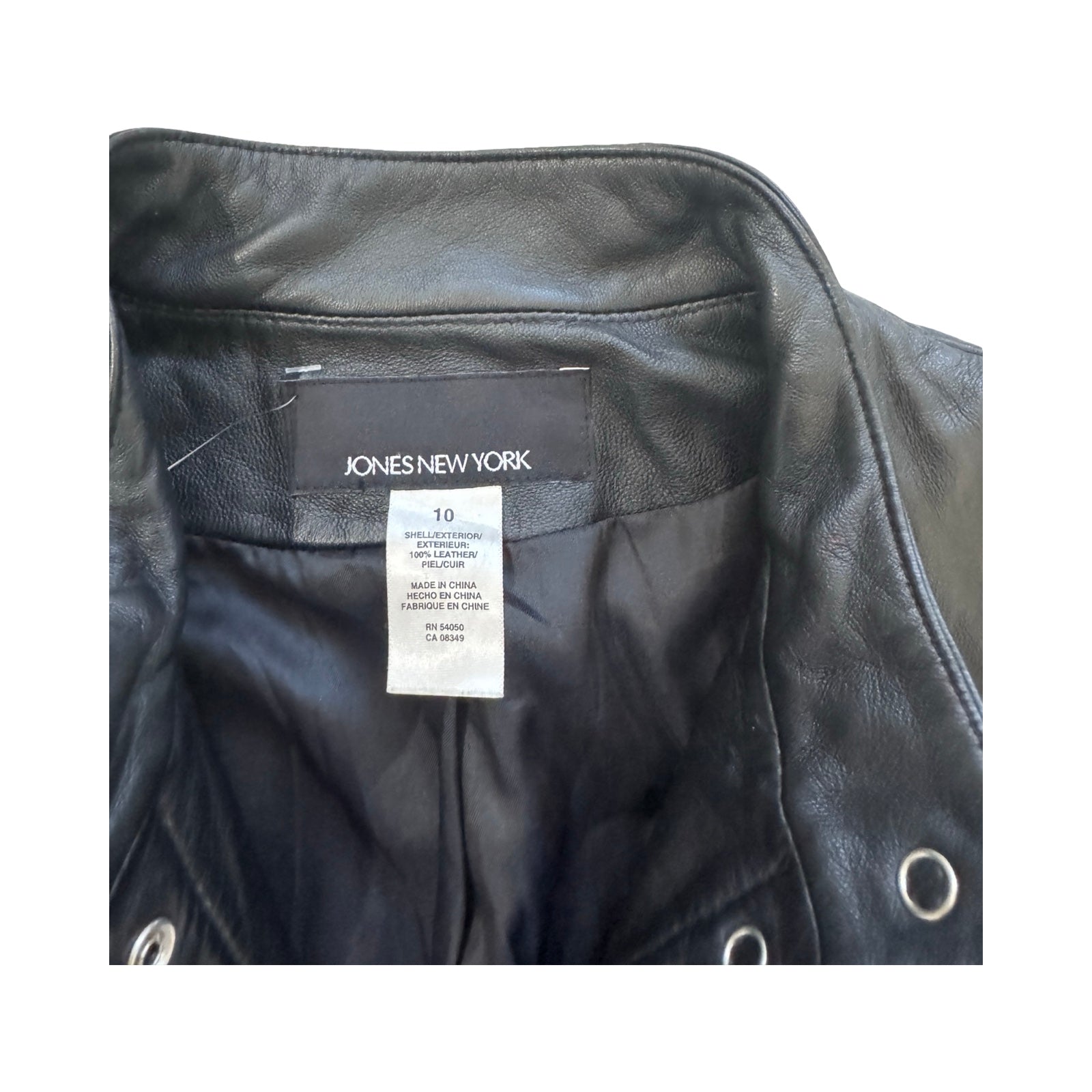 Jones New York Medium Leather Jacket