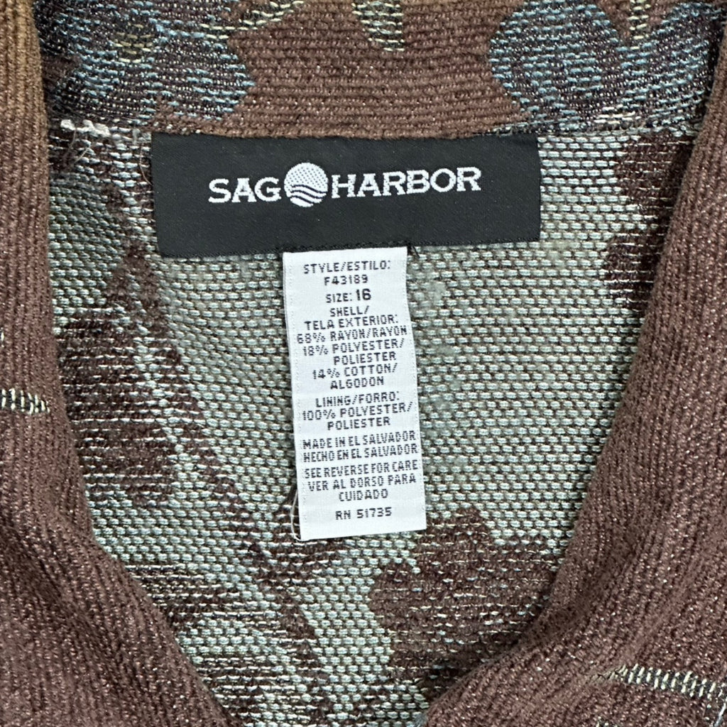Sag Harbor XL Floral Tapestry Jacket
