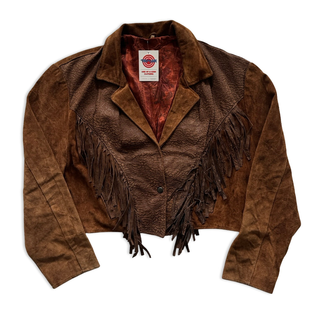 Copper Medium Suede Fringe Jacket