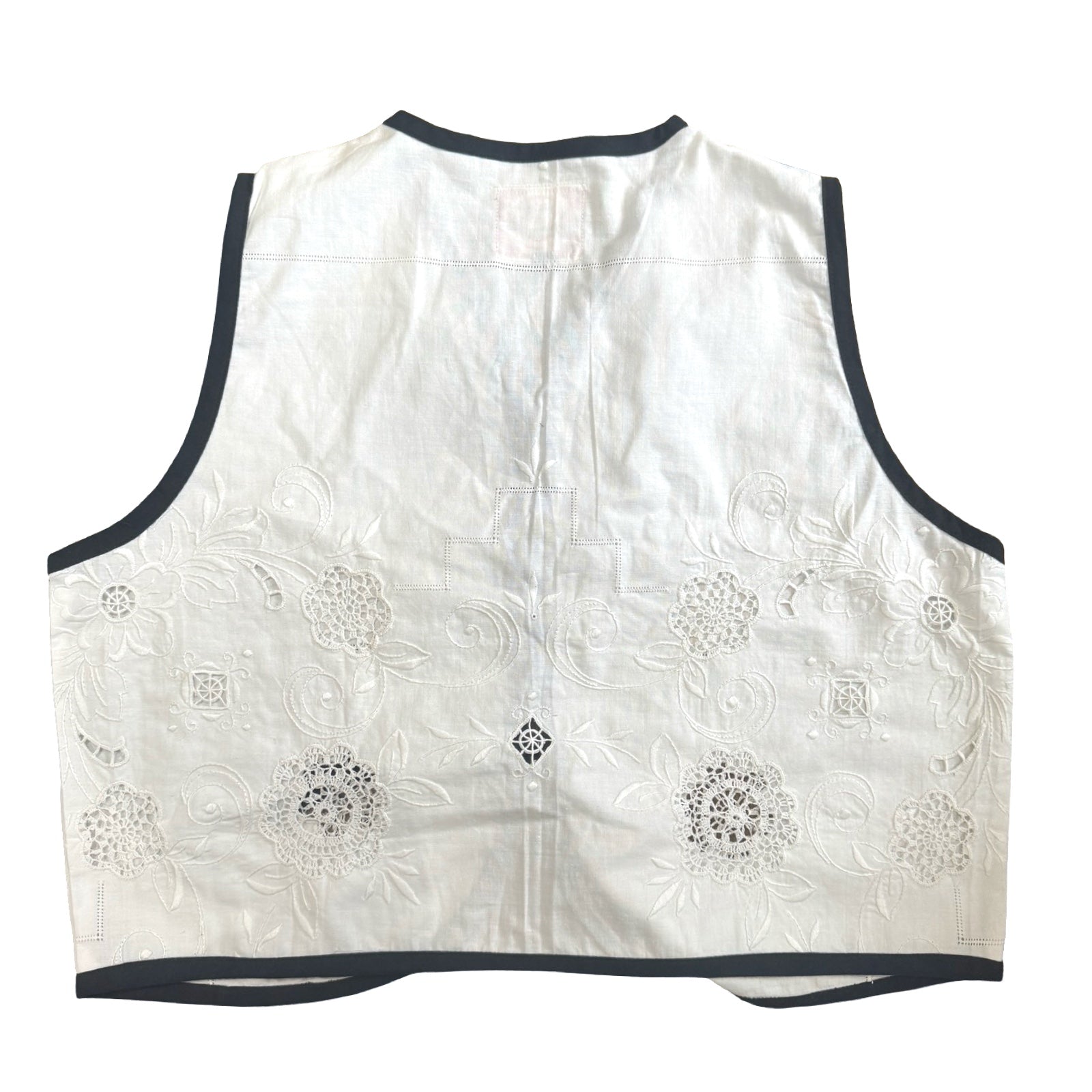 Black Tie Small Linen Tie Top Rework