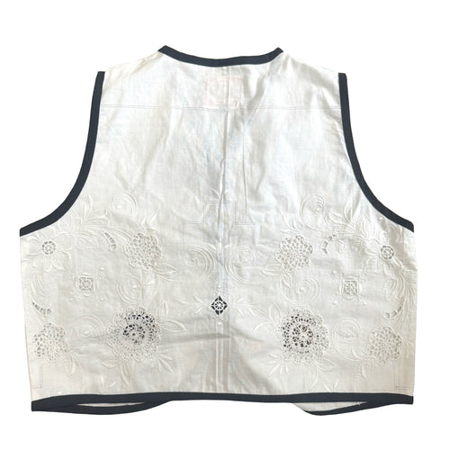 Black Tie Small Linen Tie Top Rework