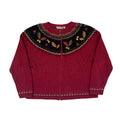 Croft & Barrow Autumn Leaves Zip XL Sweater
