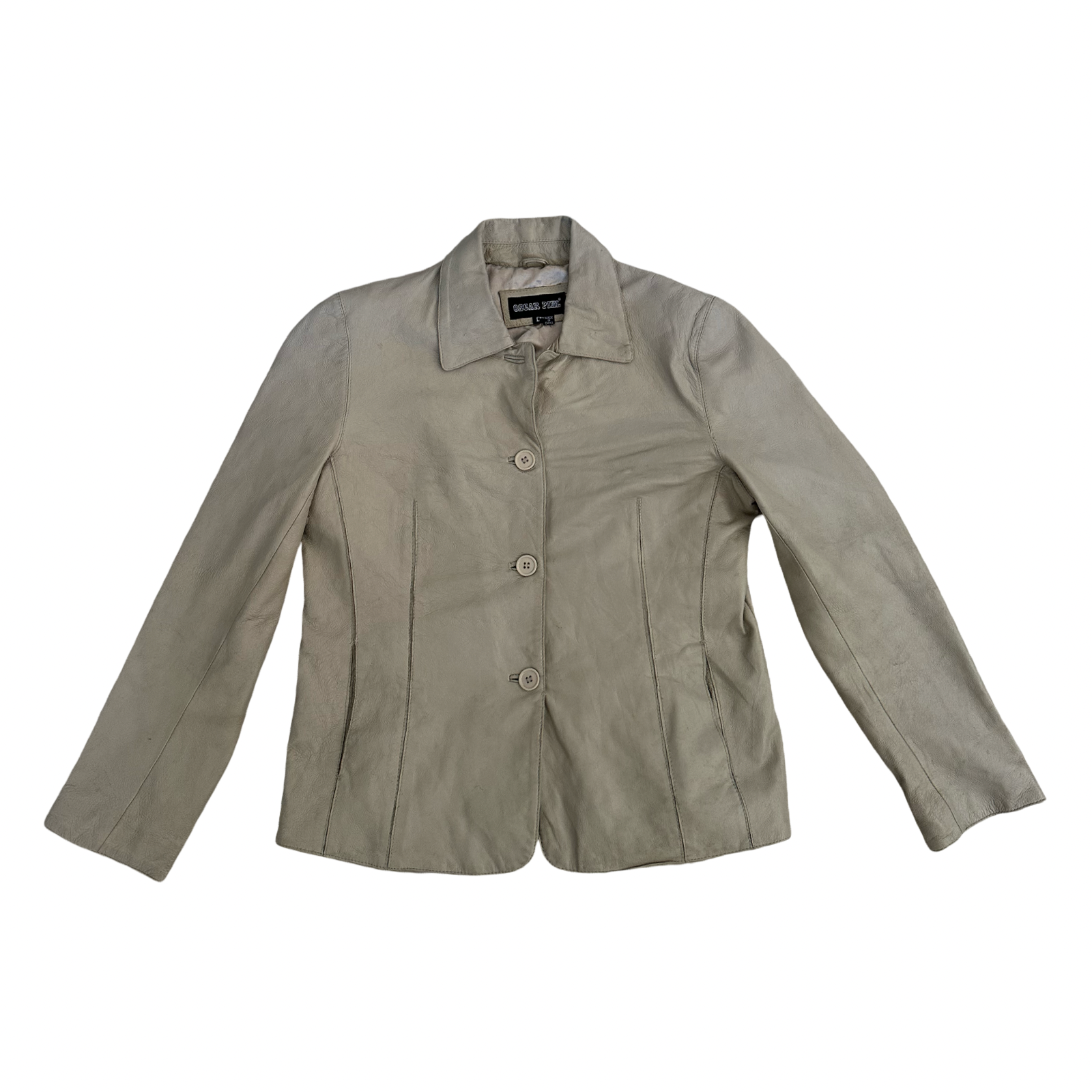 Oscar Piel Large Leather Jacket